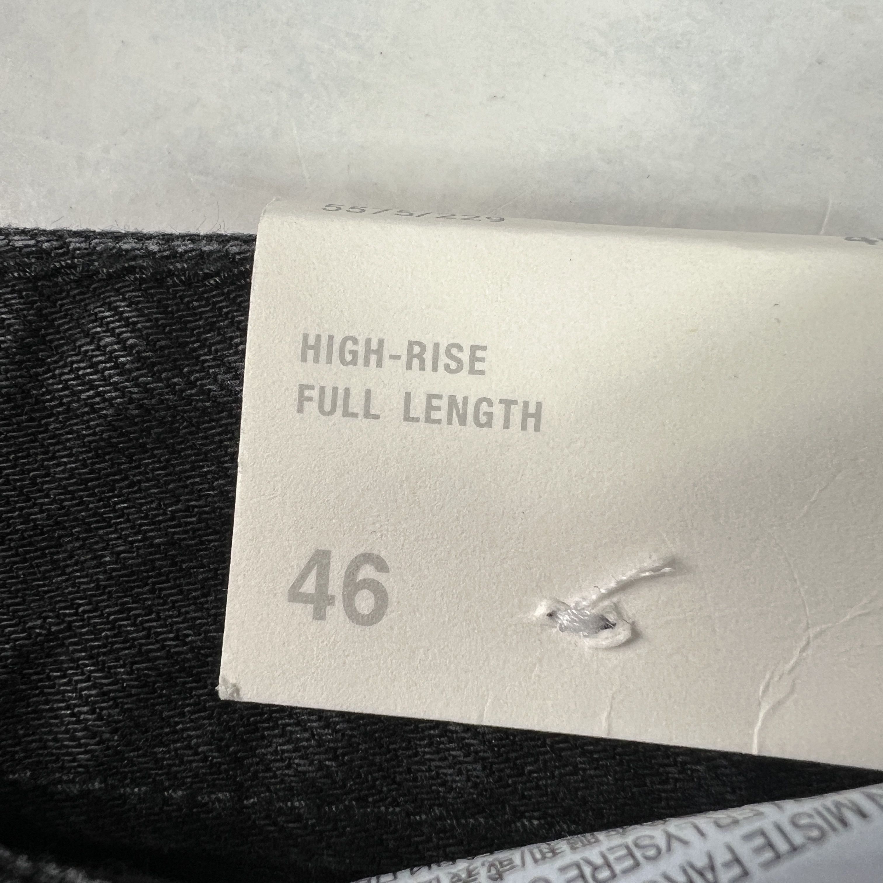Zara Zara Jeans High Rise Wide Leg Black Raw Bottom Hem Denim Size 33" - 9 Thumbnail