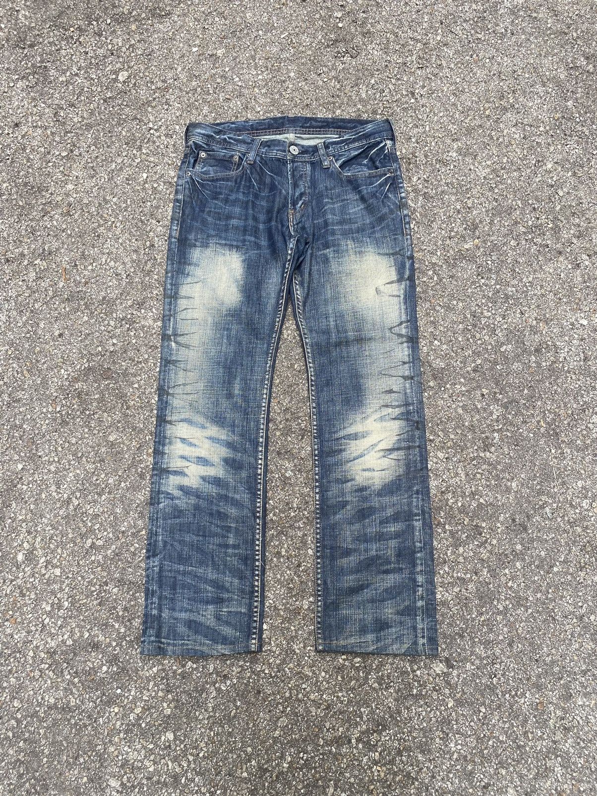Japanese Brand Japanese Edge Rupert Rusty Denim Distressed Jeans Pants Size US 31 - 1 Thumbnail