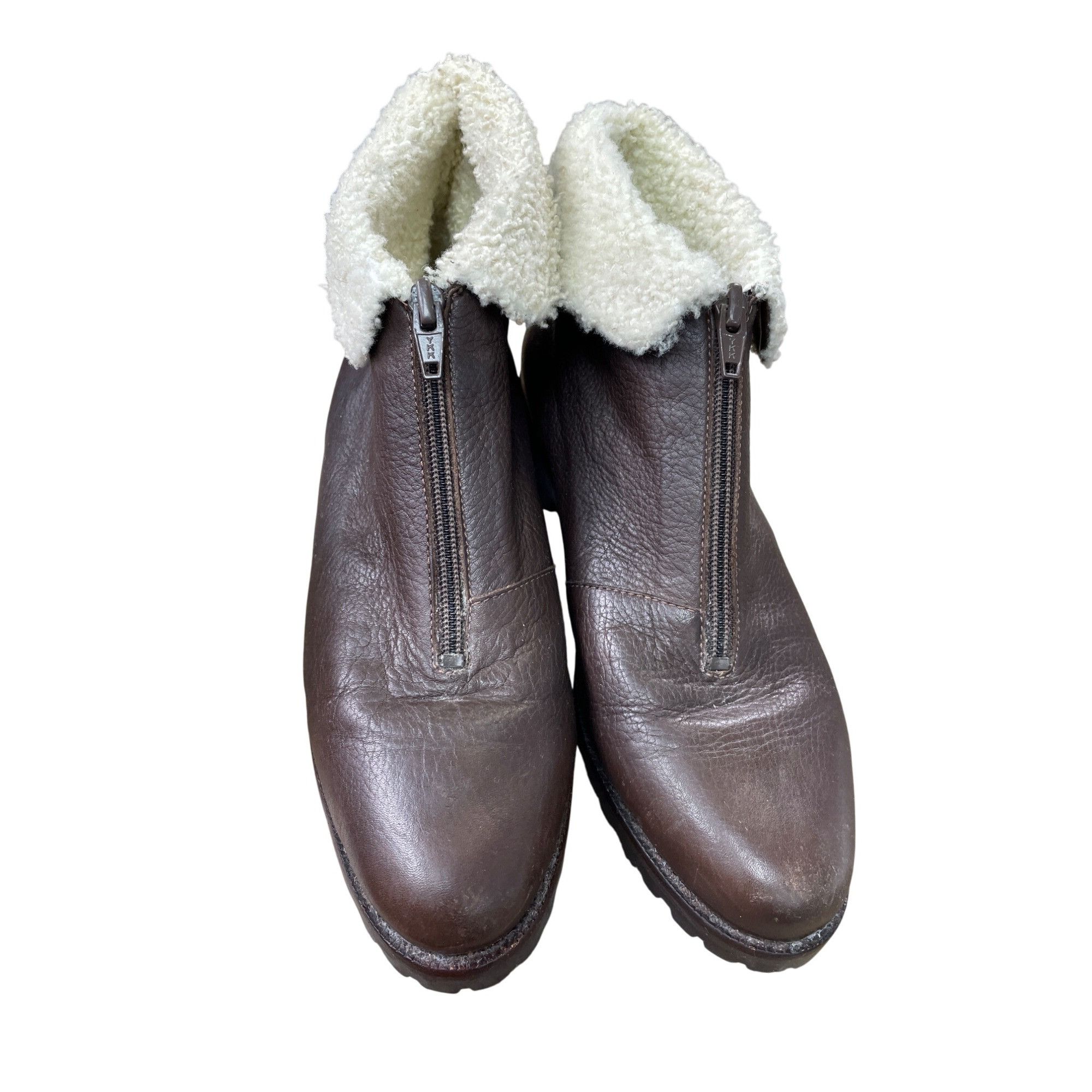 Cole Haan Cole Haan Womens Brown Leather Fur-Lined Ankle Boots Size 7. Size US 7.5 / IT 37.5 - 15 Thumbnail