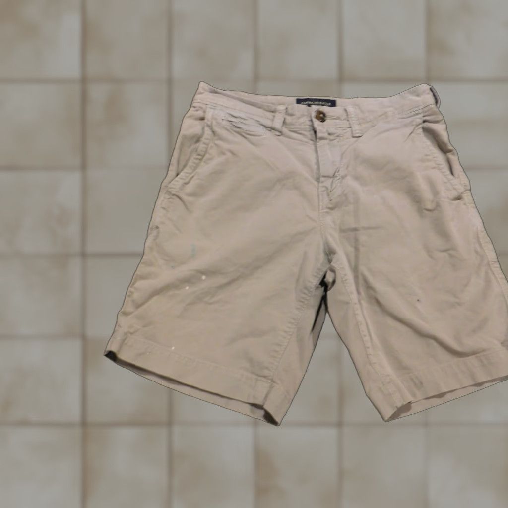 American Eagle Outfitters American Eagle Outfitters Mens Shorts 26 Beige Chino Slim Flat Front Knit Breathable Casual Logo Denim? Wait. Size US 26 / EU 42 - 1 Thumbnail
