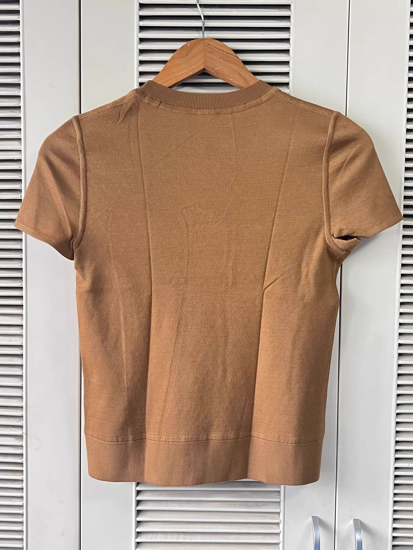 Hermes Hermès short-sleeve knit tee 34 brown mint Size XS / US 0-2 / IT 36-38 - 2 Thumbnail