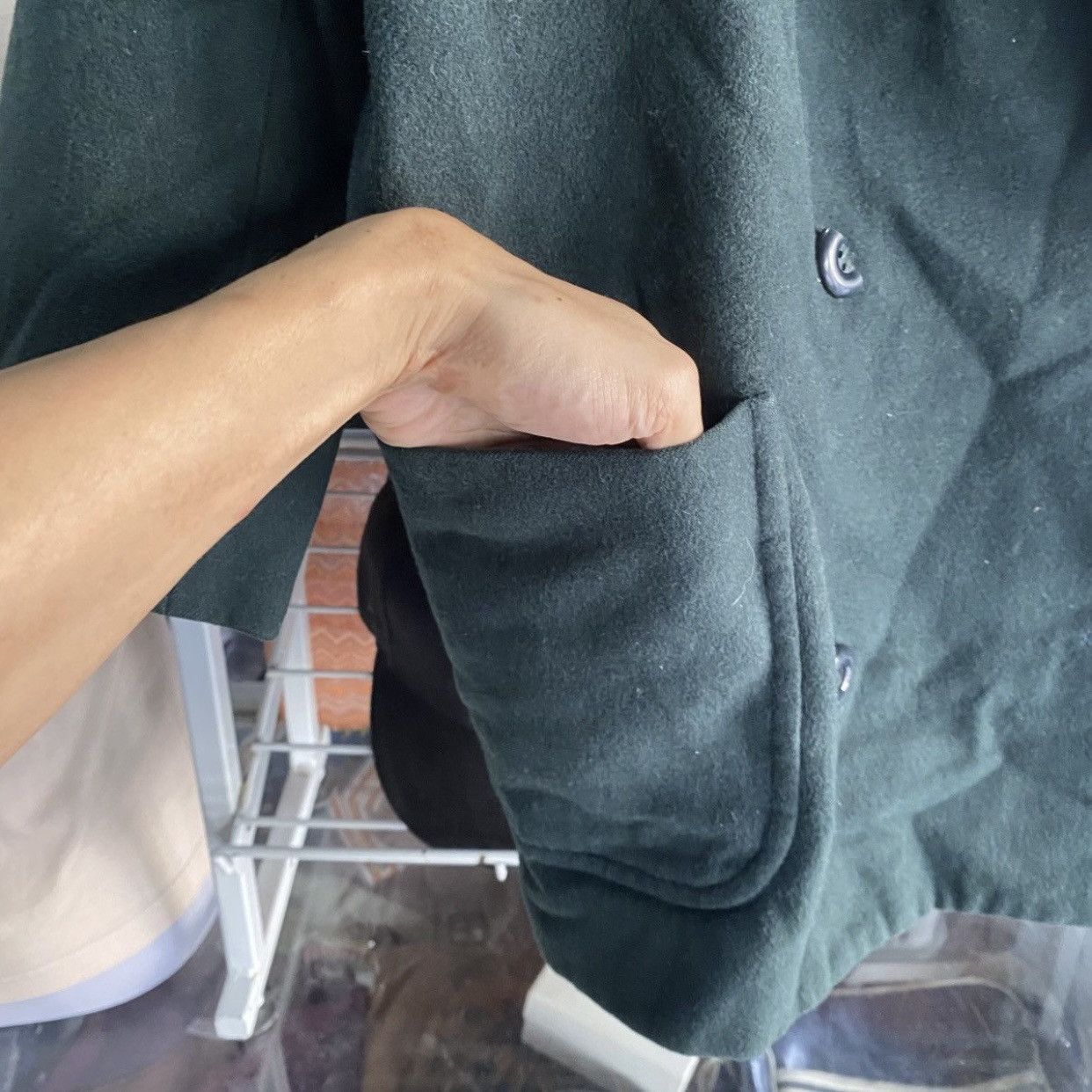 Burberry Vintage Burberry 100% Wool Double Breasted Blazer Jacket Size US S / EU 44-46 / 1 - 8 Thumbnail