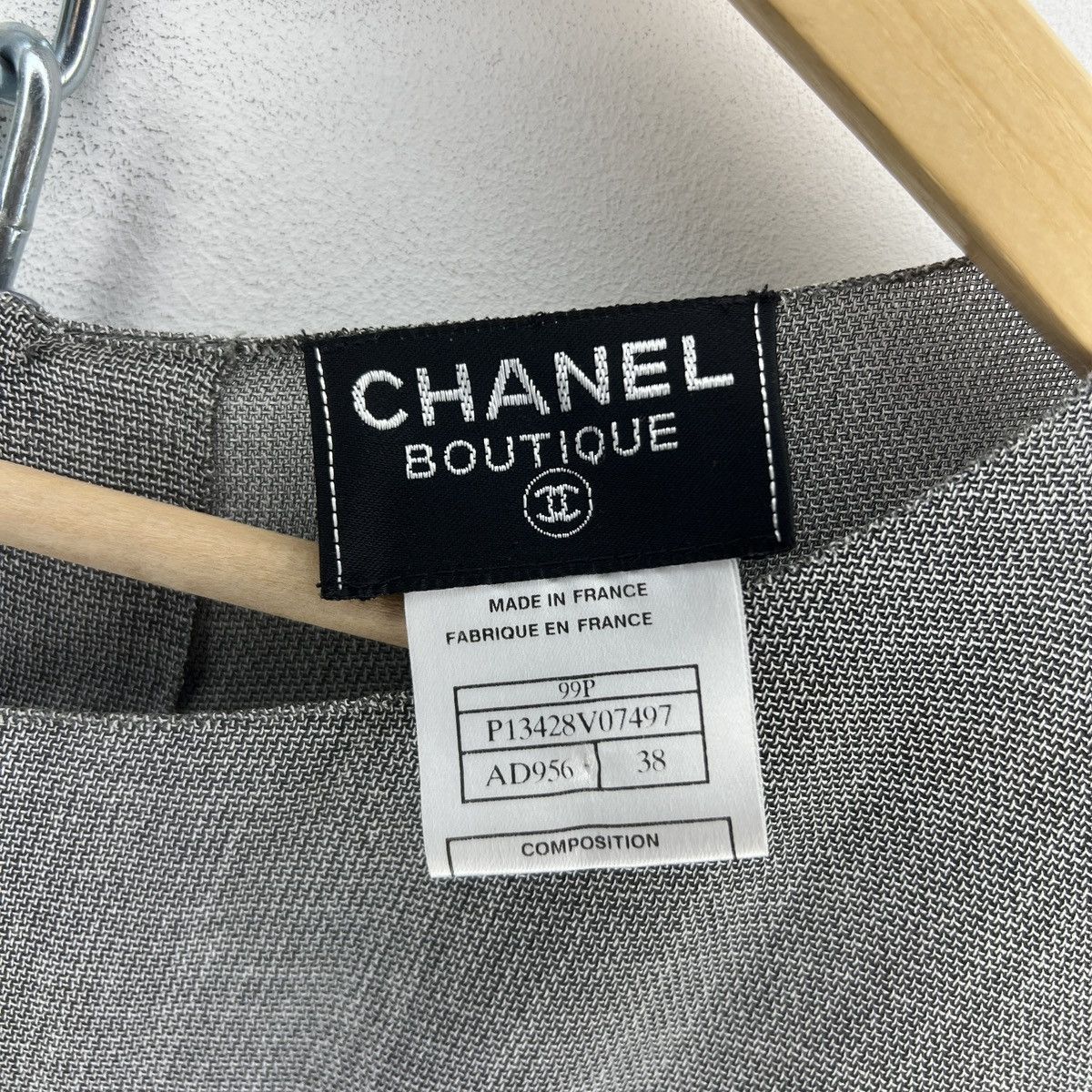 Chanel Chanel Archive Long Gray Dress 90s Unique Silk Size S / US 4 / IT 40 - 14 Thumbnail