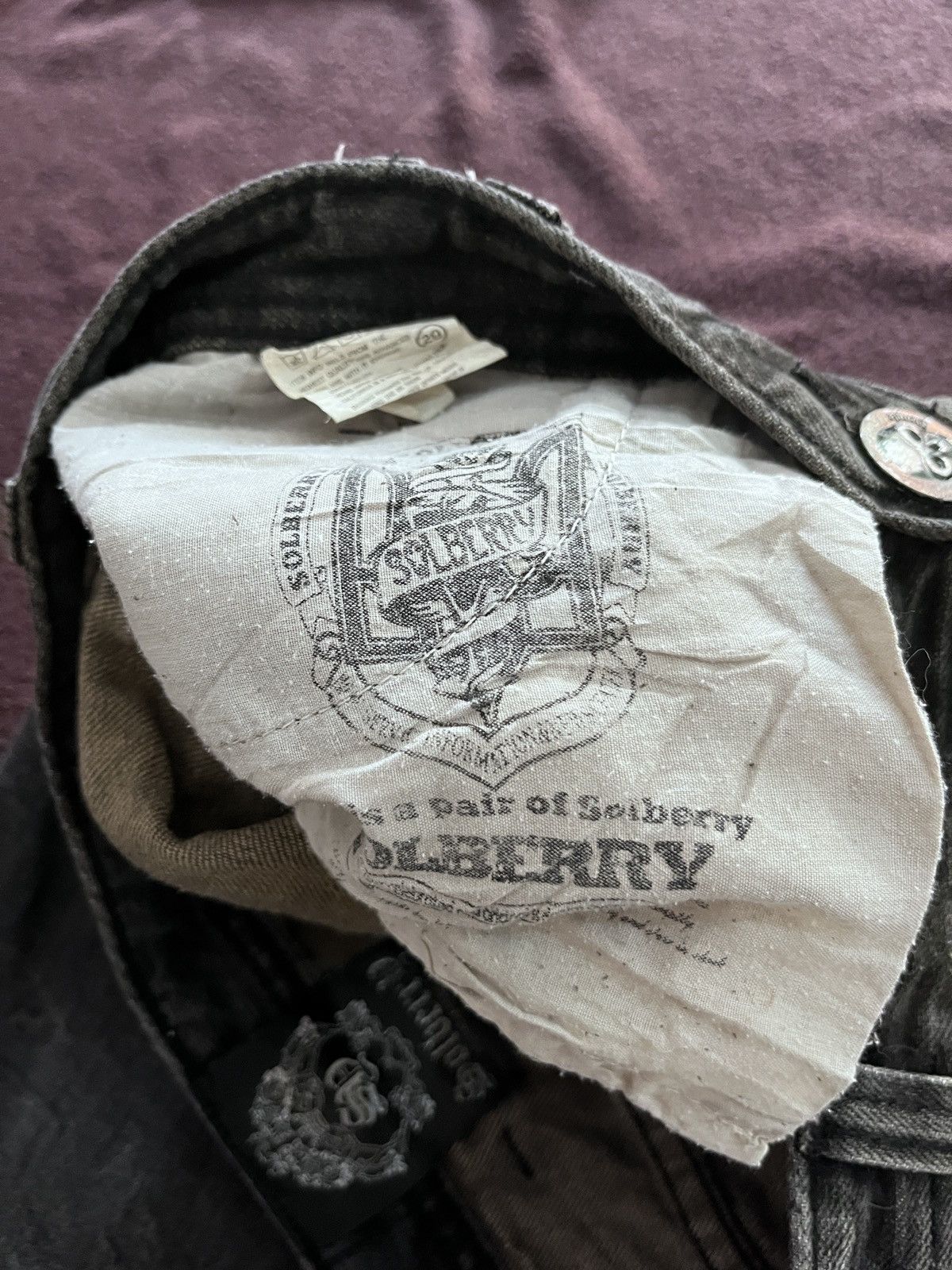 Japanese Brand Solberry Distressed Flare jeans Size US 29 - 11 Thumbnail