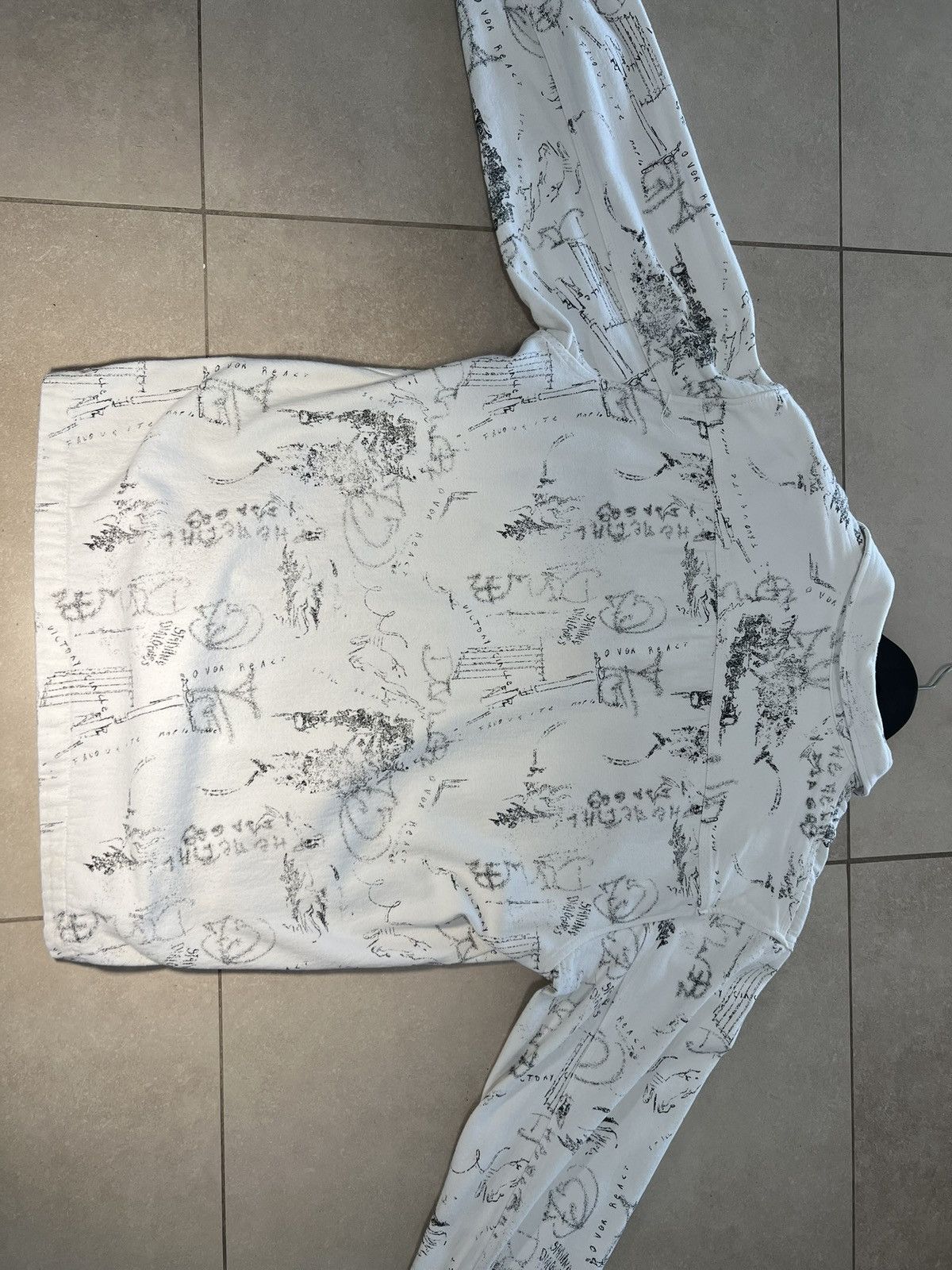Zara Zara Print White Denim Jacket – Size L, Fashion Print Size US L / EU 52-54 / 3 - 5 Thumbnail