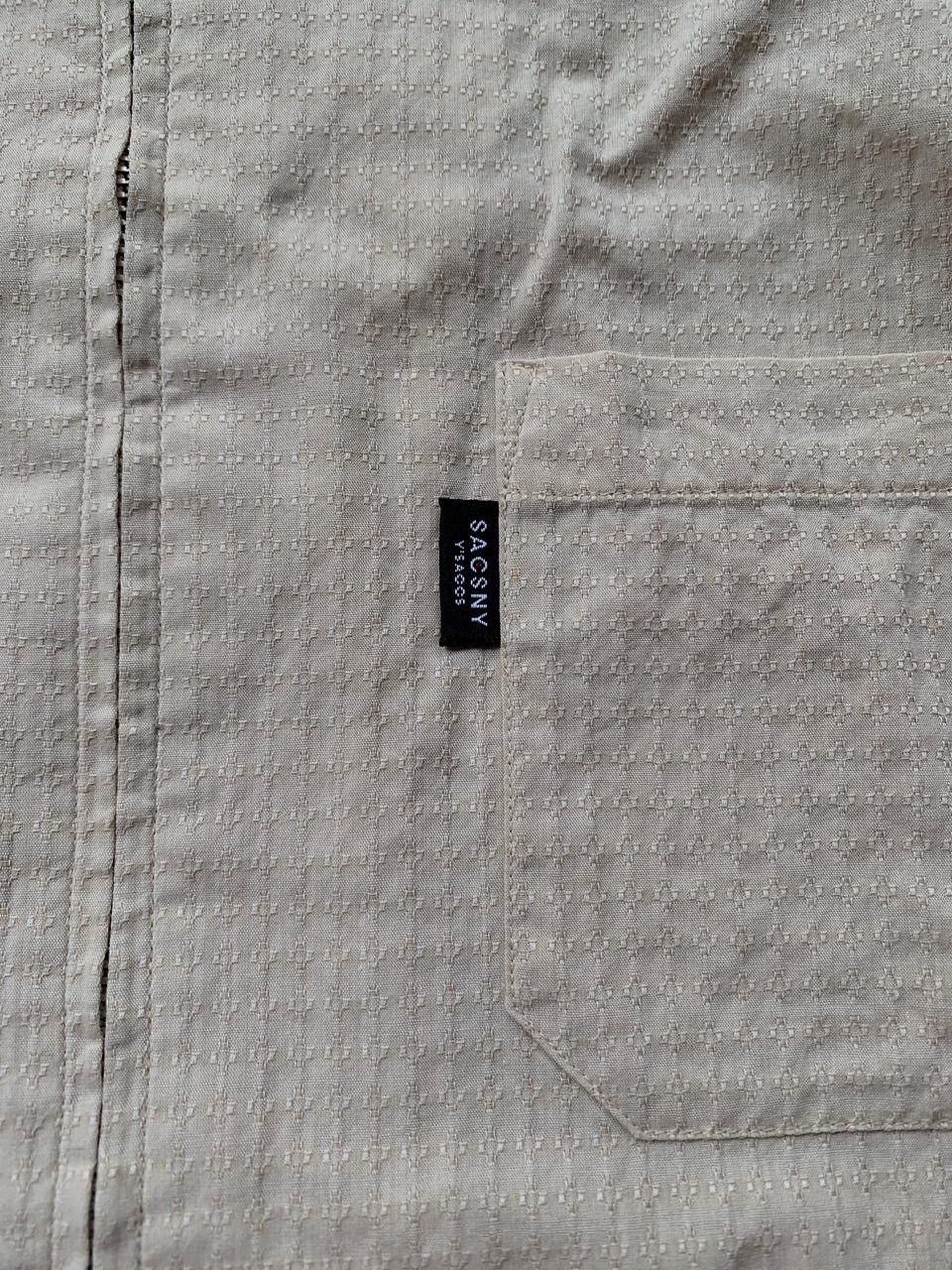 Yohji Yamamoto FREE TAX! Ysaccs Zip Up Textured SS Shirt Size US L / EU 52-54 / 3 - 6 Thumbnail