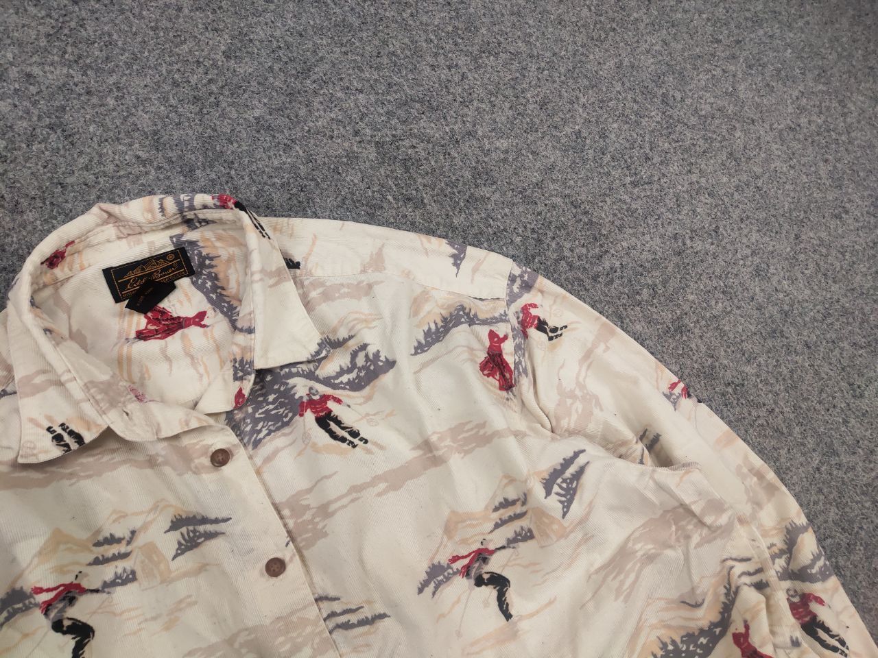 Eddie Bauer Vintage Eddie Bauer corduroy shirt print Long sleeve Size US L / EU 52-54 / 3 - 4 Thumbnail