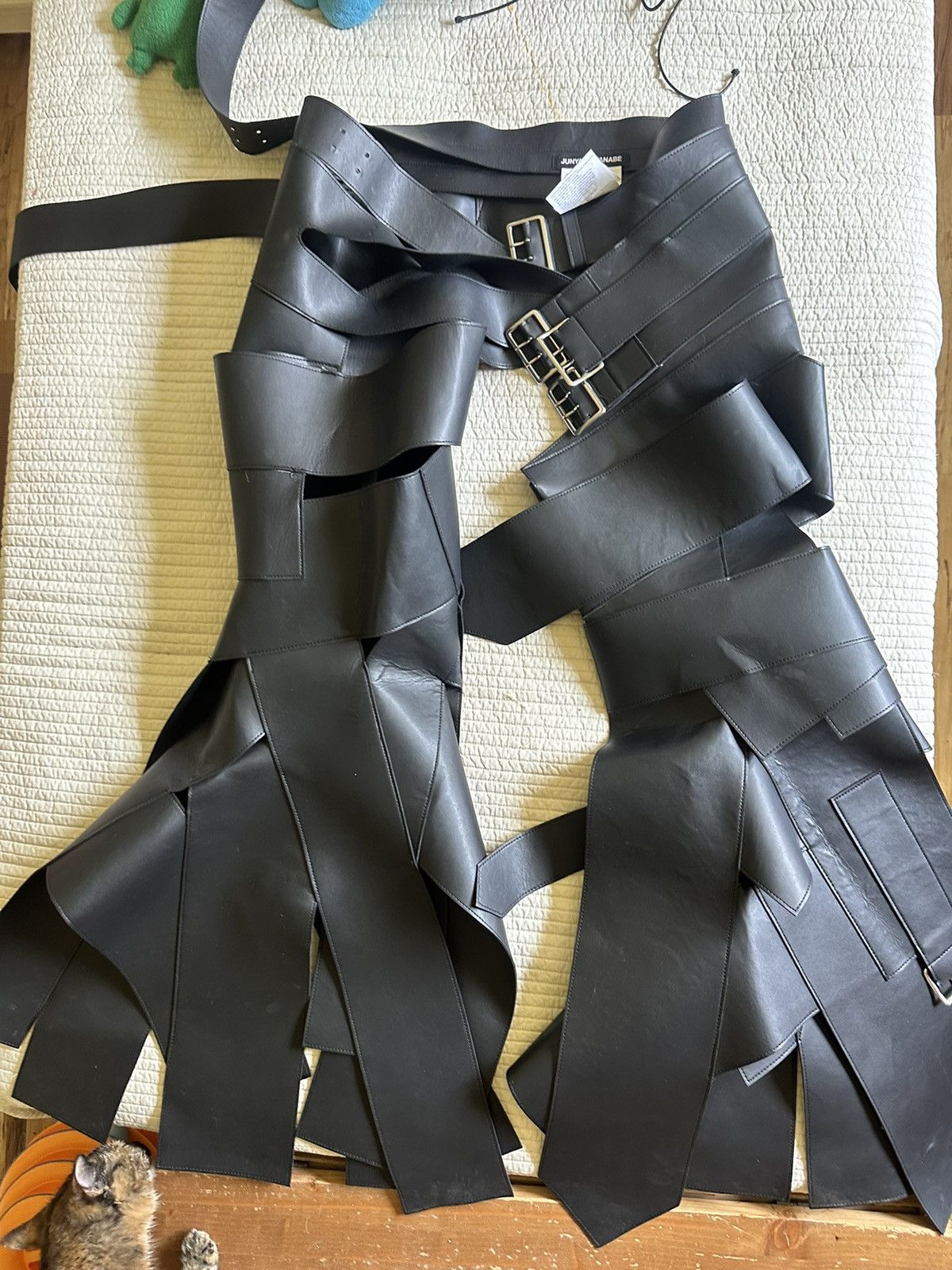 Junya Watanabe JUNYA A/W 24 Leather Chaps Size 26" / US 2 / IT 38 - 14 Thumbnail