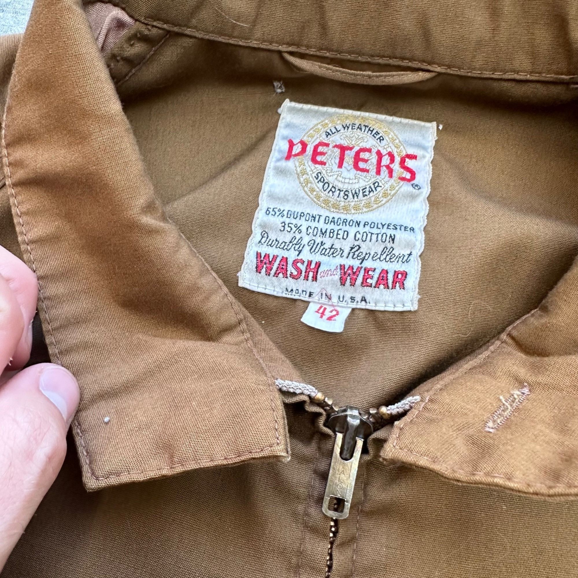 Vintage Vintage 50s/60s Peter’s Sportswear Simple Brown Jacket Size US L / EU 52-54 / 3 - 2 Thumbnail