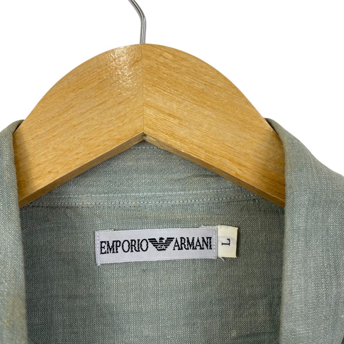Emporio Armani EMPORIO ARMANI Italian Brand Grey Button Up Casual Shirt Size US L / EU 52-54 / 3 - 4 Thumbnail