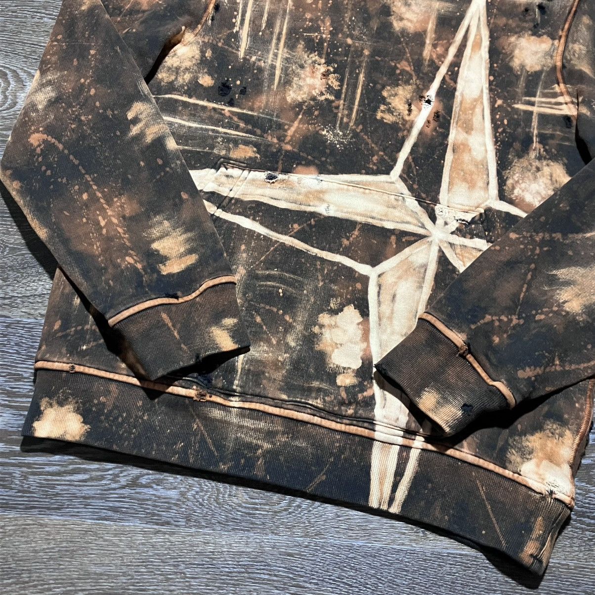 Stone Island Custom🔥 STONE ISLAND Junior Wind Rose Logo Distressed Hoodie Size US S / EU 44-46 / 1 - 5 Thumbnail