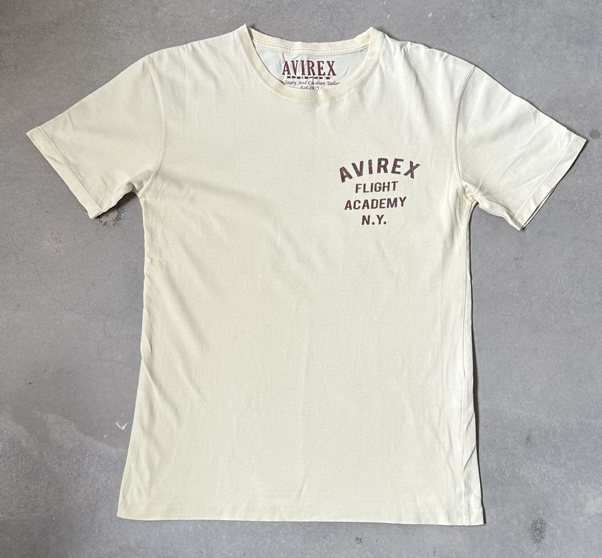 Avirex VINTAGE AVIREX FLIGHT ACADEMY DISTRESSED TEE Size US M / EU 48-50 / 2 - 2 Thumbnail