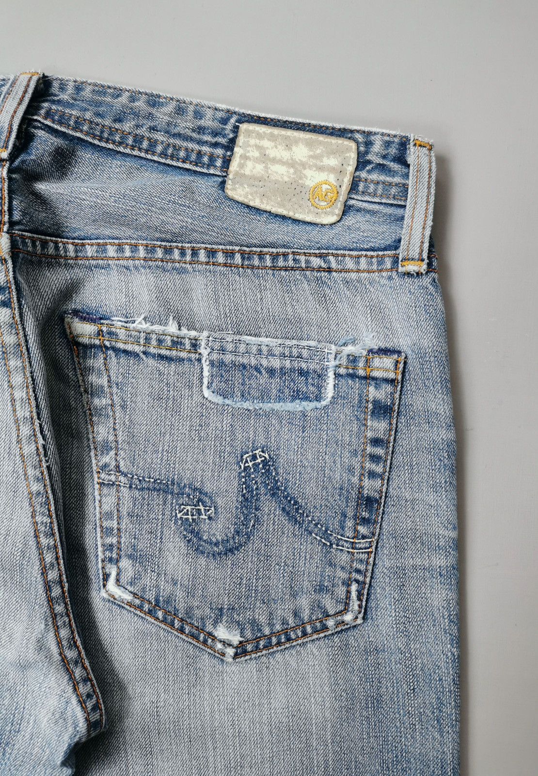 AG Adriano Goldschmied AG Adriano Goldschmied Distressed Jeans Size US 32 / EU 48 - 12 Thumbnail