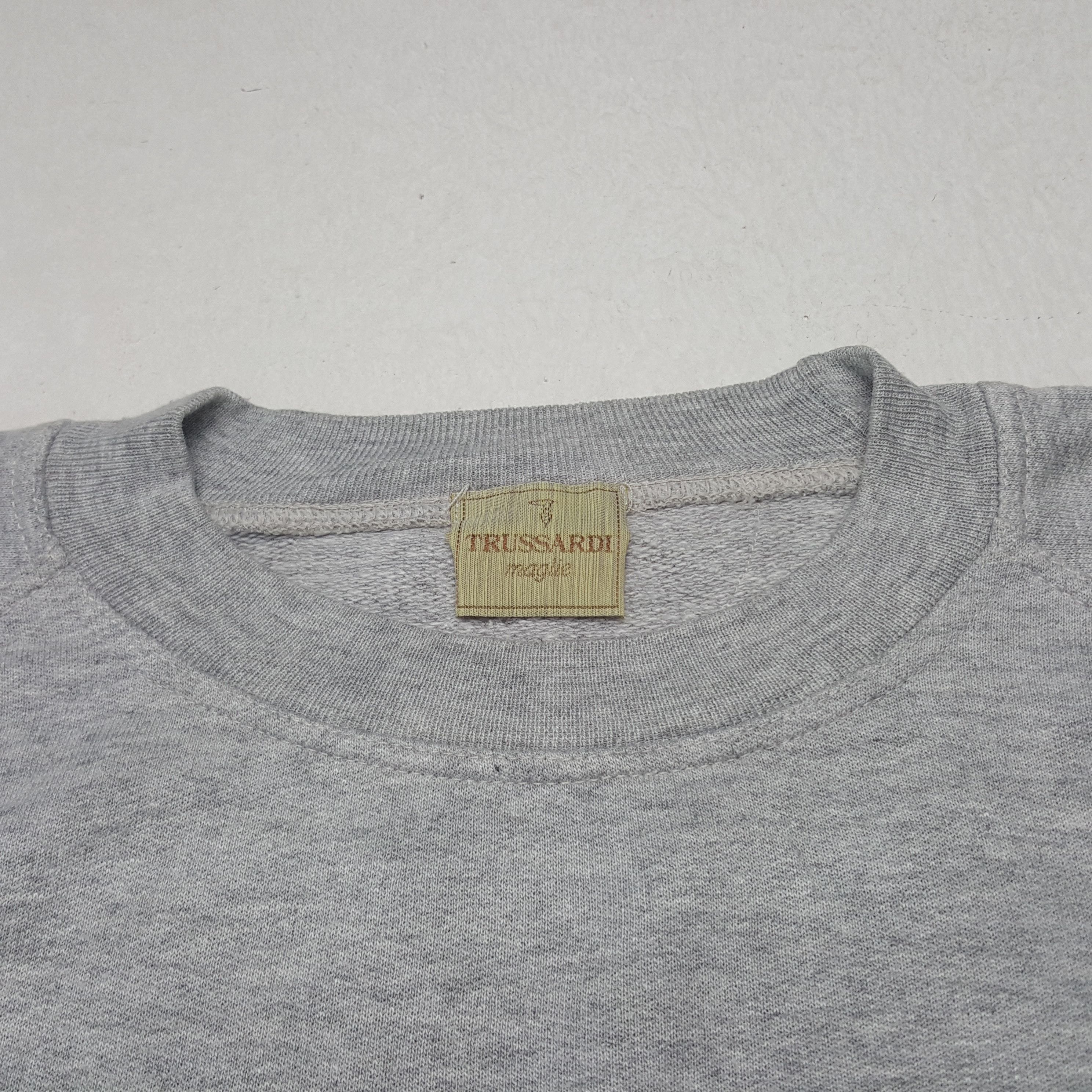 Trussardi × Vintage Vintage Trussardi Italian Brand Spellout Sweatshirt C279N16 Size US L / EU 52-54 / 3 - 5 Thumbnail