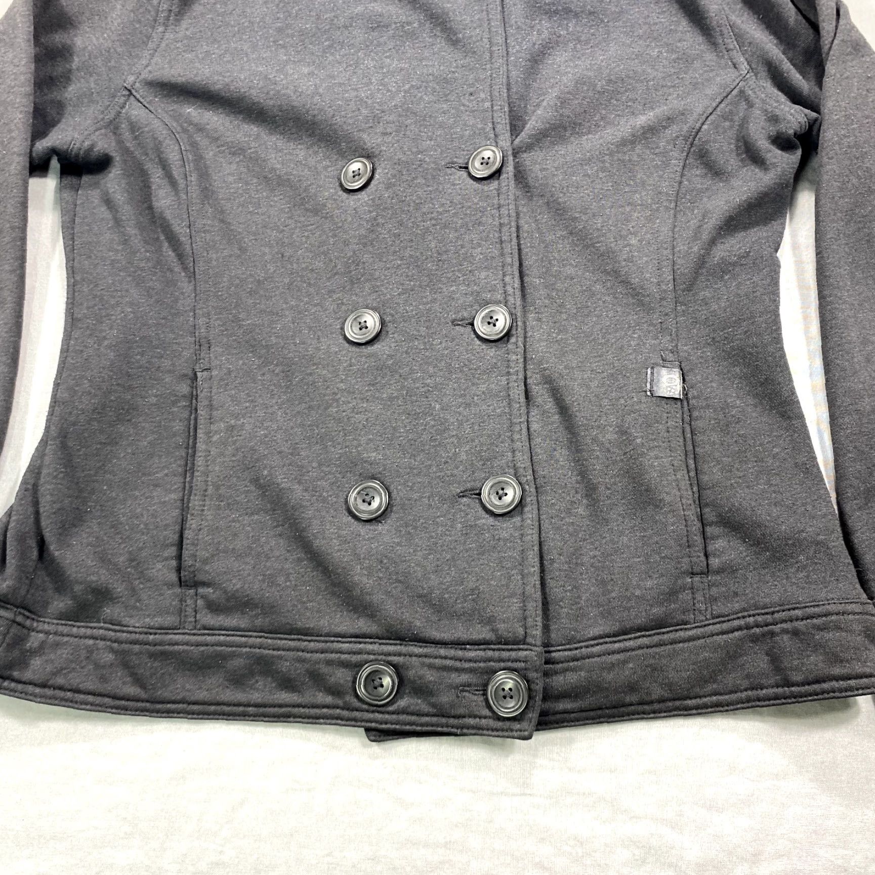 Mountain Hardwear Mountain Hardwear Jacket Large Black Fleece Hoodie Peacoat Button Up Coat Womens Size L / US 10 / IT 46 - 4 Thumbnail
