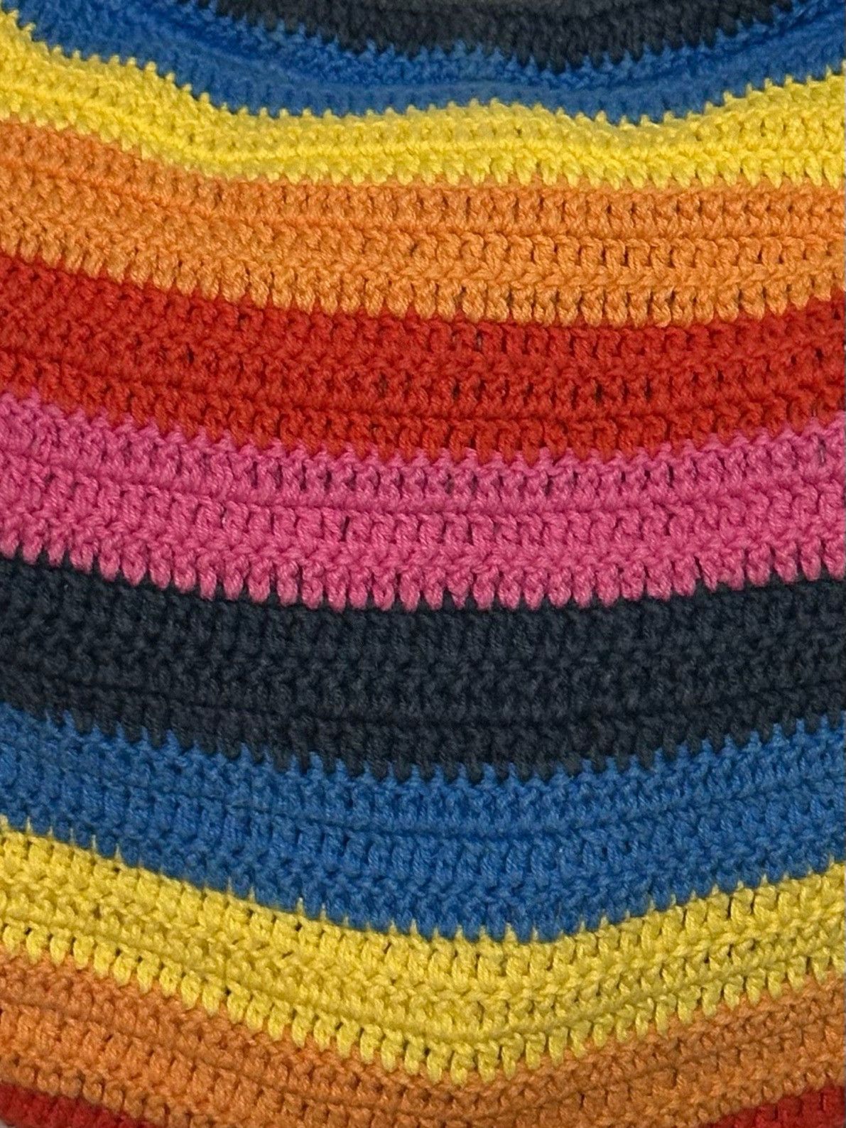 Dolce & Gabbana D&G Rainbow Crochet Plastic Handle Tote Bag Size ONE SIZE - 5 Thumbnail