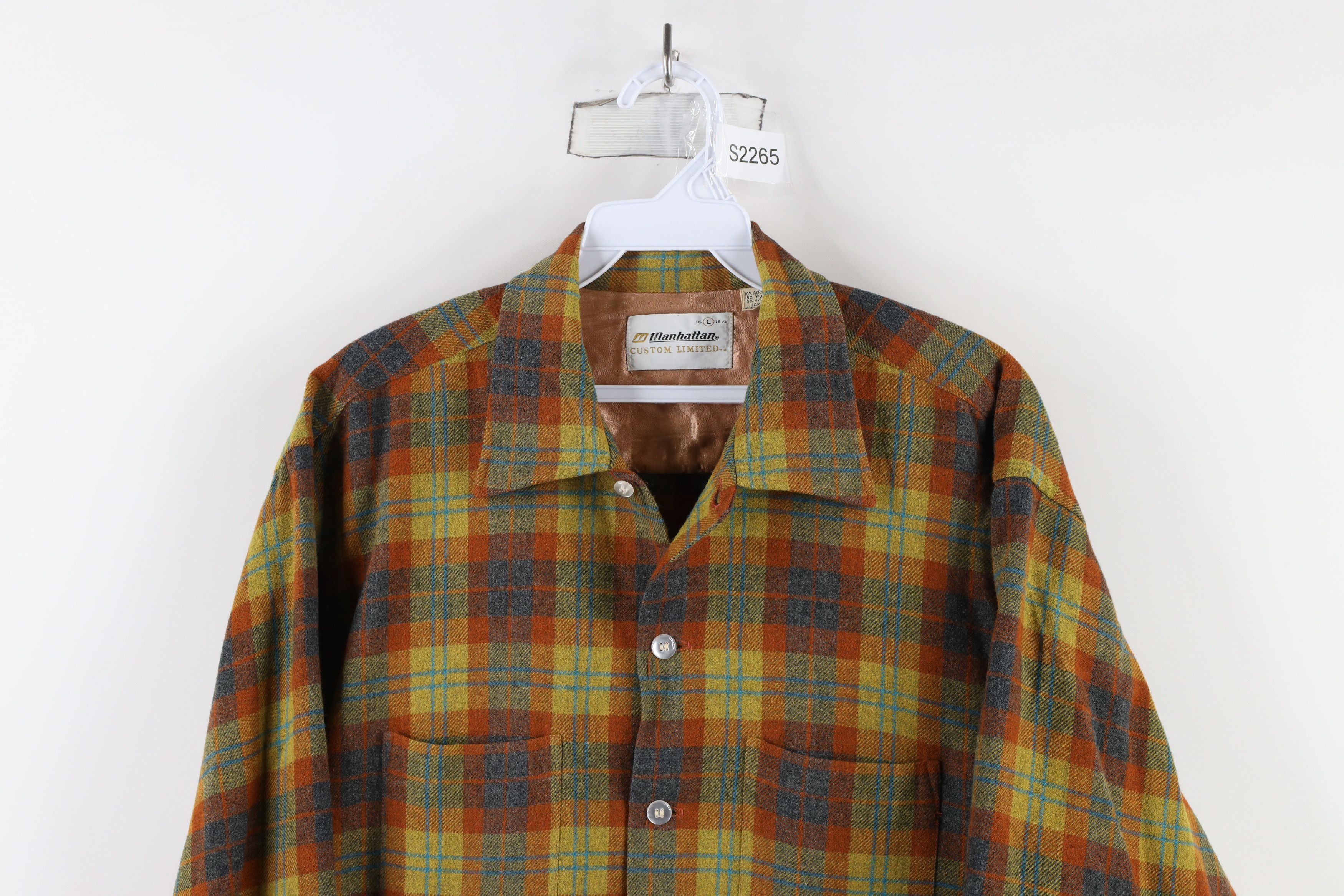 Vintage Vintage 50s 60s Rockabilly Board Button Shirt Plaid USA Size US L / EU 52-54 / 3 - 2 Thumbnail