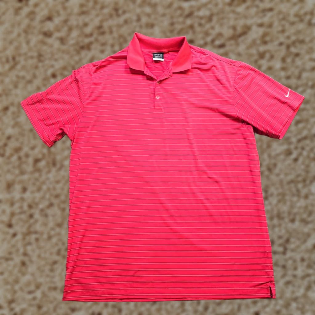 Nike Nike Golf Polo Shirt Men XXL Red Striped Nike Dri-Fit Short Sleeve Casual Comfort Polo Shirt Men XXL Red Striped Size US XXL / EU 58 / 5 - 1 Thumbnail