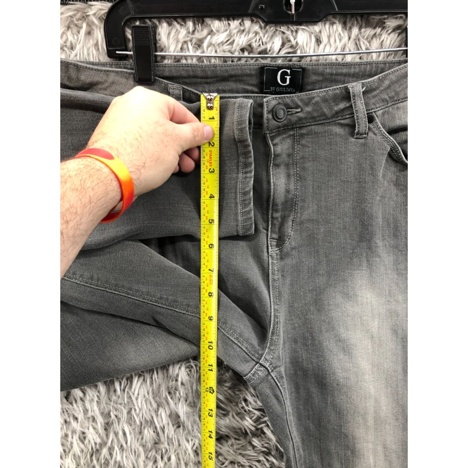 Vintage G by Giuliana Jeans Skinny 14 Womens High Rise Gray Denim Size 36" / US 14 / IT 50 - 4 Thumbnail
