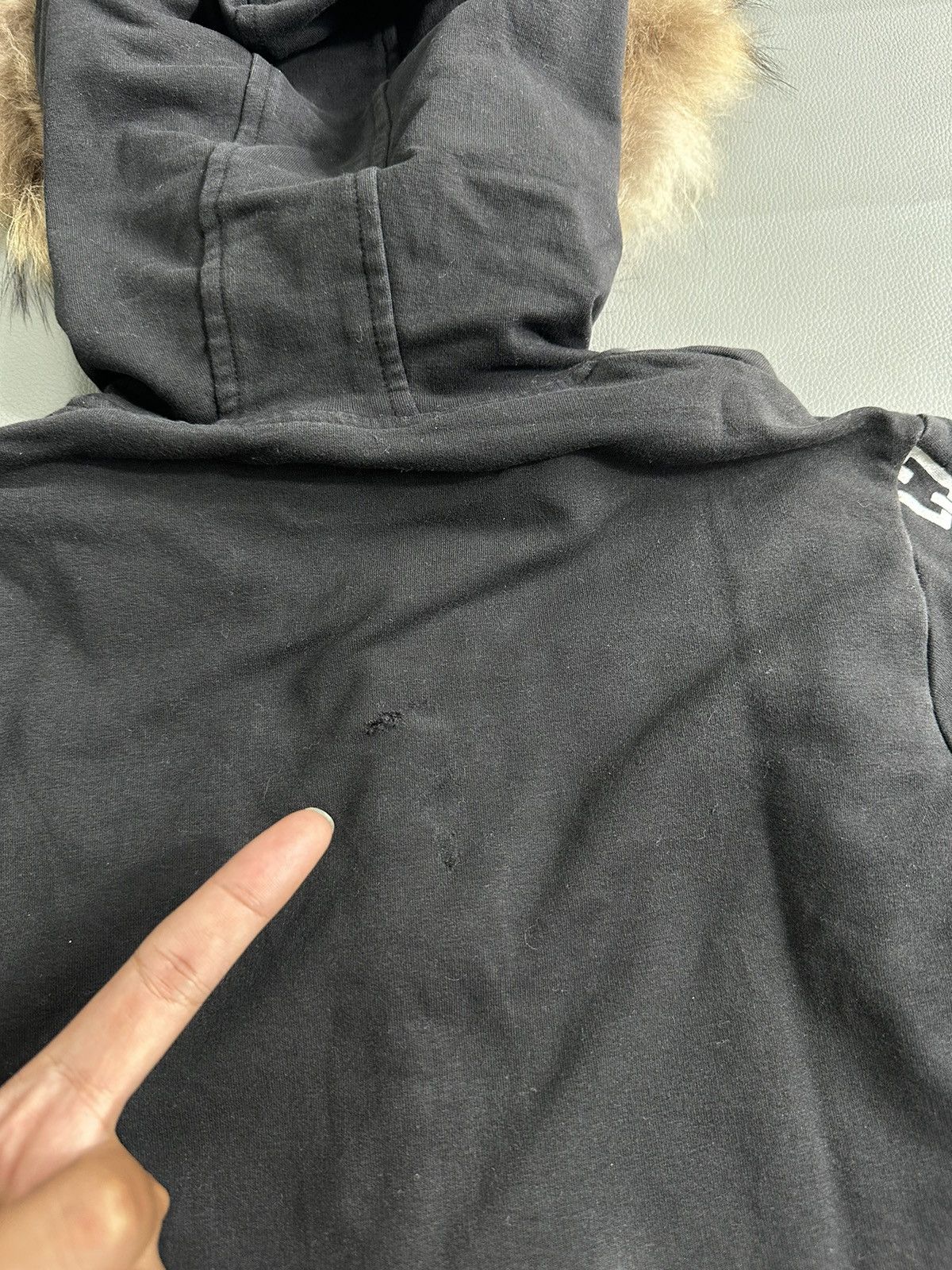20471120 CRAZY FADED LOVE CHAIN FUR ZIP CAT HOODIE 2047 HYOMA STYLE Size US S / EU 44-46 / 1 - 8 Thumbnail