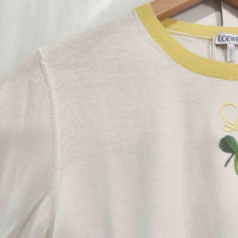 Loewe new loewe short sleeve embroidered top-2507 Size US L / EU 52-54 / 3 - 3 Thumbnail