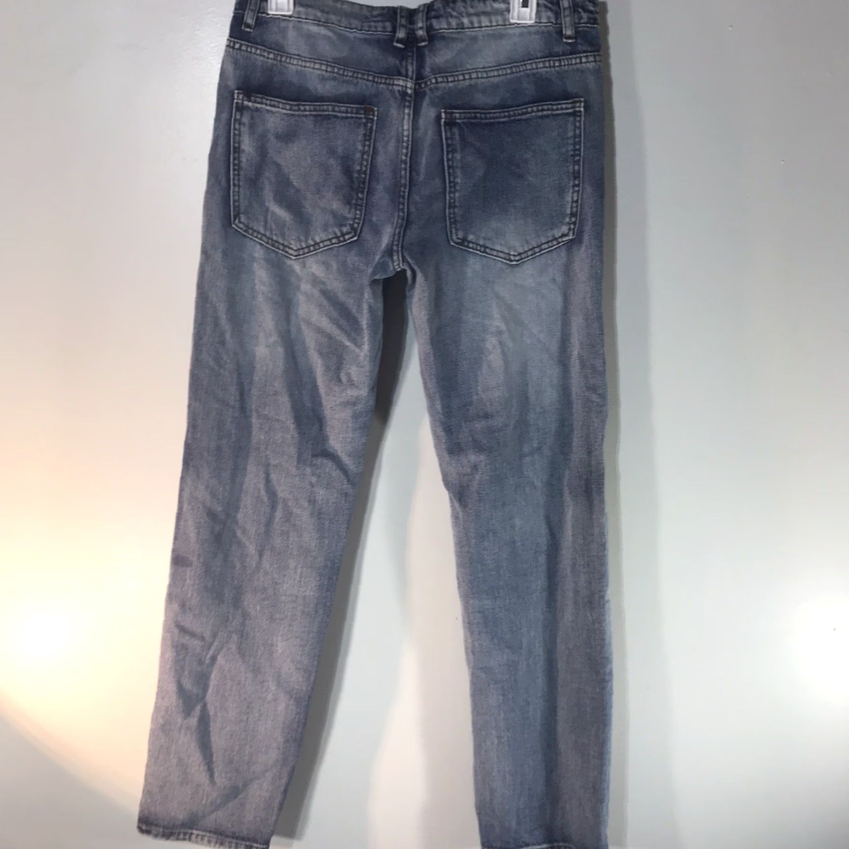 Vintage Q & J Jeans Mid Rise Straight Fit Womens Size 30 Acid Wash Distressed Denim Blue Size 30" / US 8 / IT 44 - 2 Thumbnail