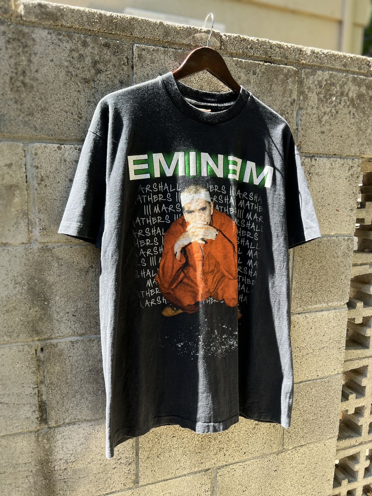 Vintage Rare 2000 Eminem Criminal Tour Single Stitch Tee Size US XL / EU 56 / 4 - 1 Thumbnail