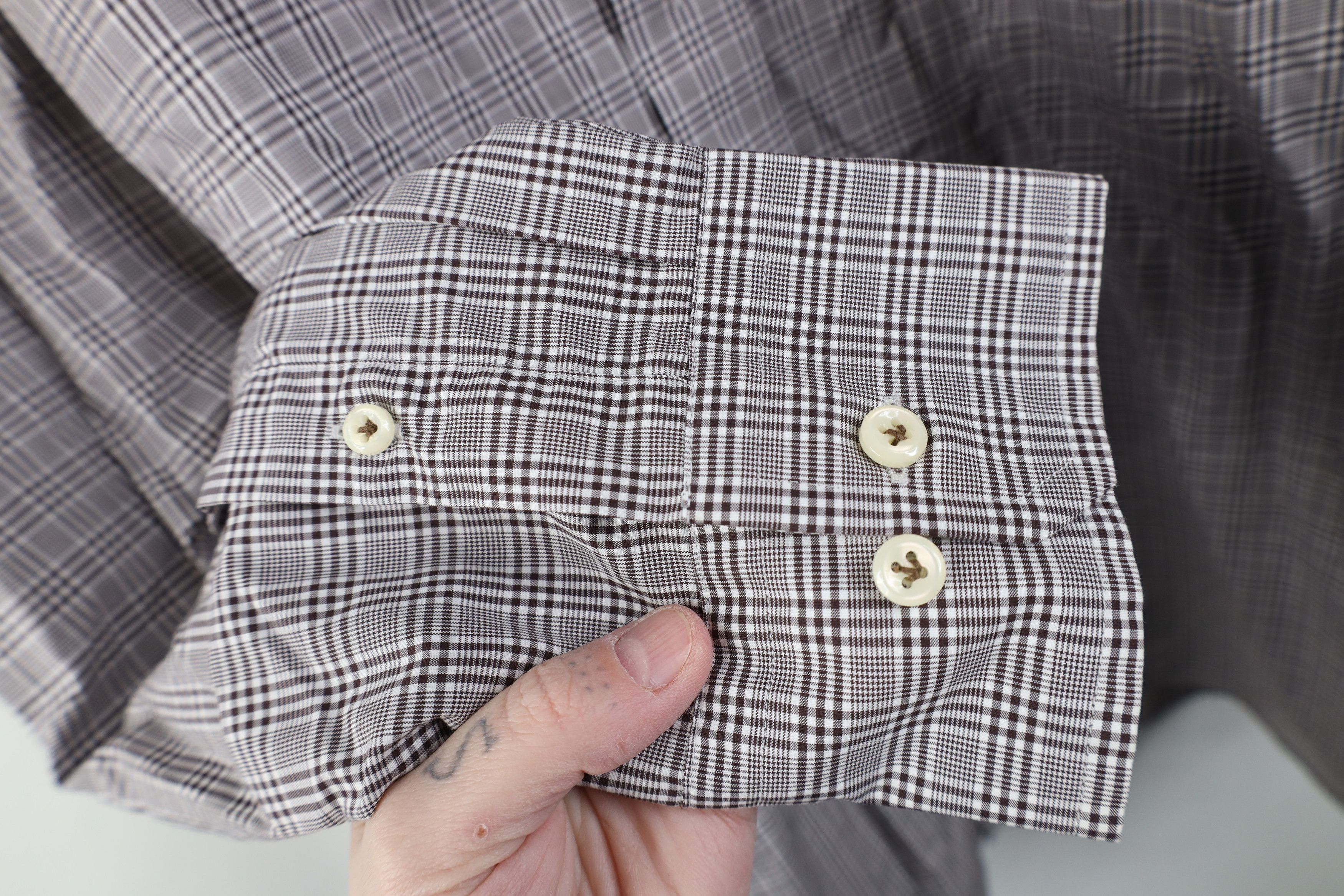 Peter Millar Peter Millar Long Sleeve Button Dress Shirt Plaid Cotton Size US L / EU 52-54 / 3 - 7 Thumbnail