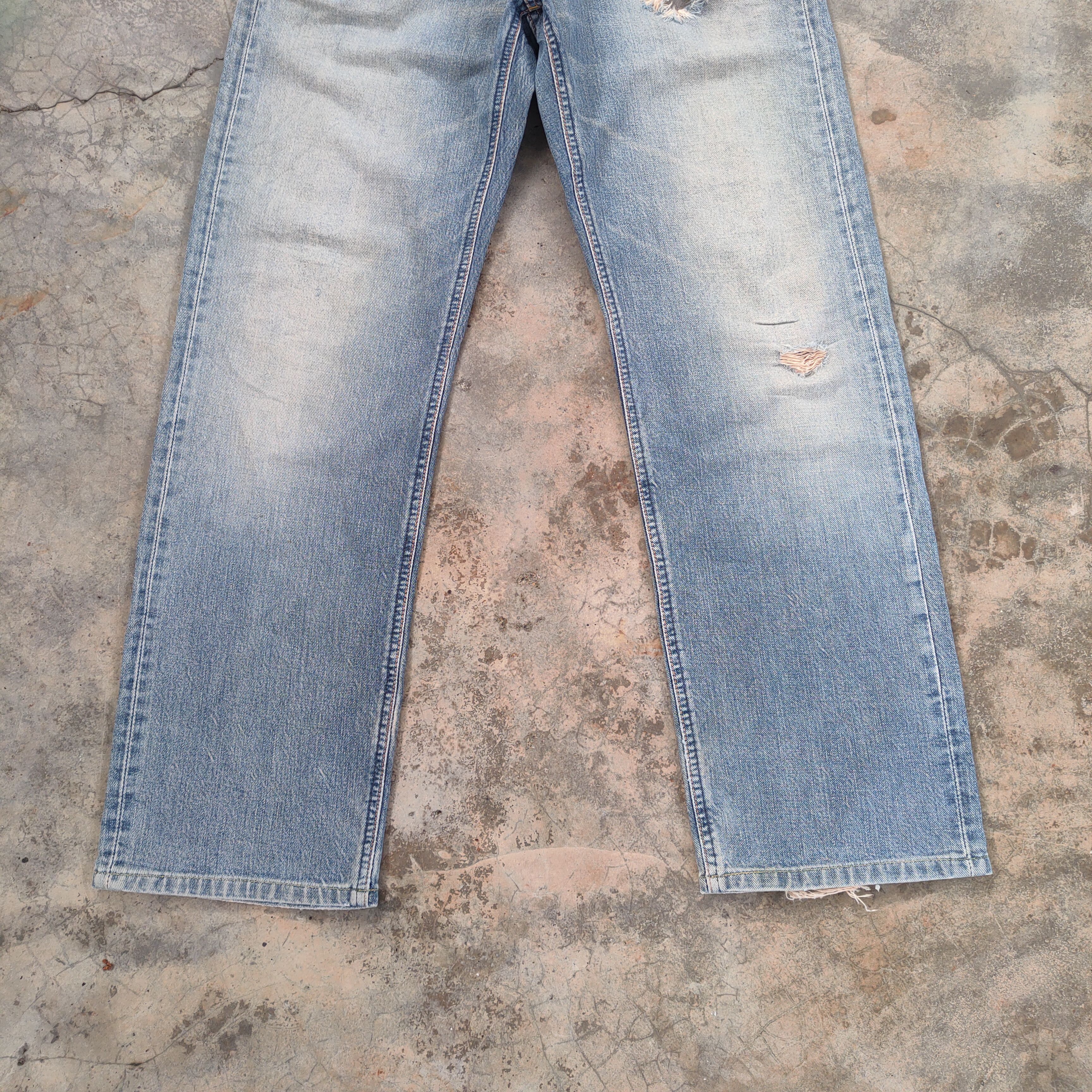Lee W29 VINTAGE LEE FADED DISTRESSED JEAN DENIM PANTS Size US 29 - 4 Thumbnail