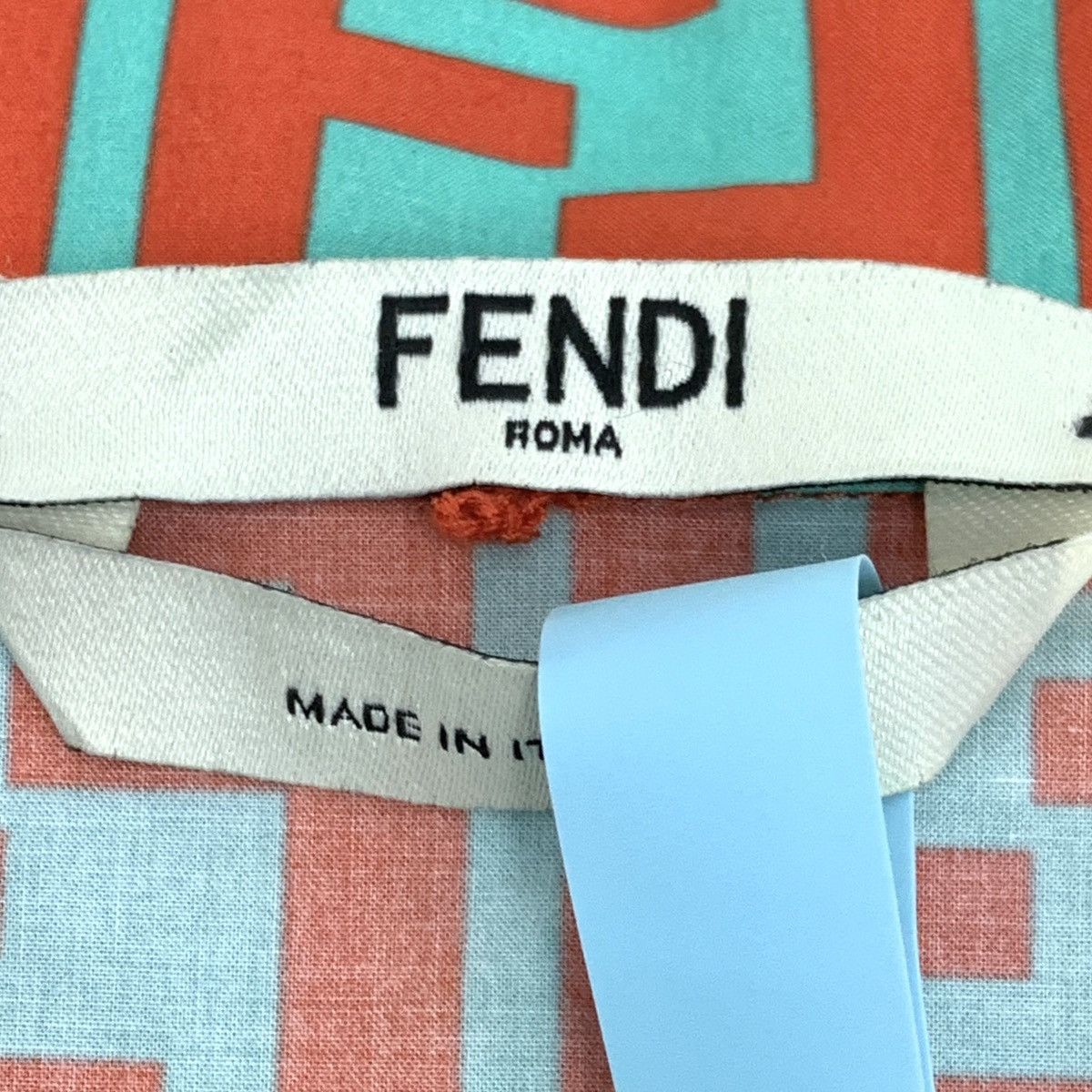 Fendi Fendi All Over Logo Printed Short Sleeve Shirt K26WX Size M / US 6-8 / IT 42-44 - 5 Thumbnail