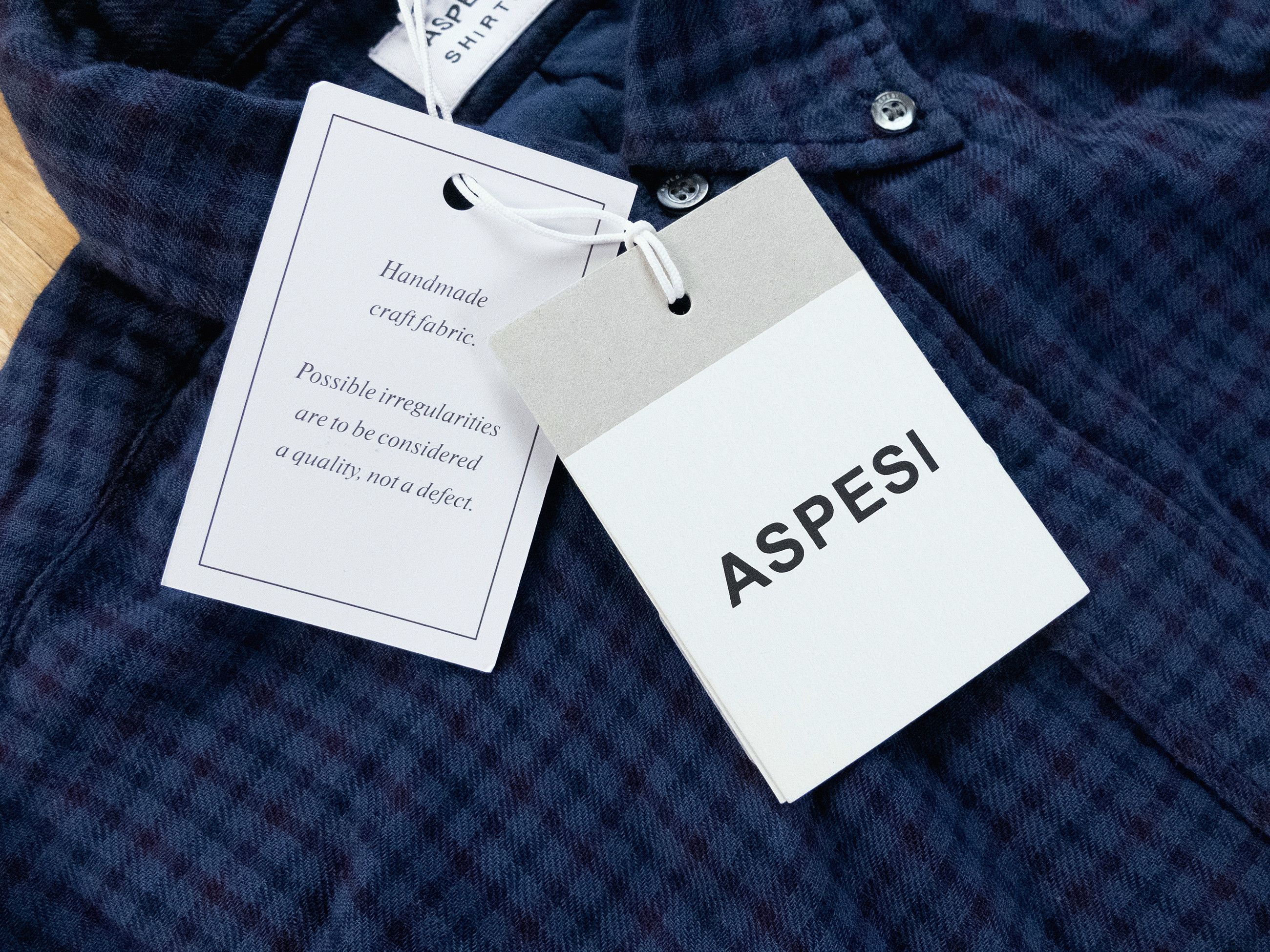 Aspesi ASPESI New Robert blue check button down flannel shirt M Size US M / EU 48-50 / 2 - 6 Thumbnail