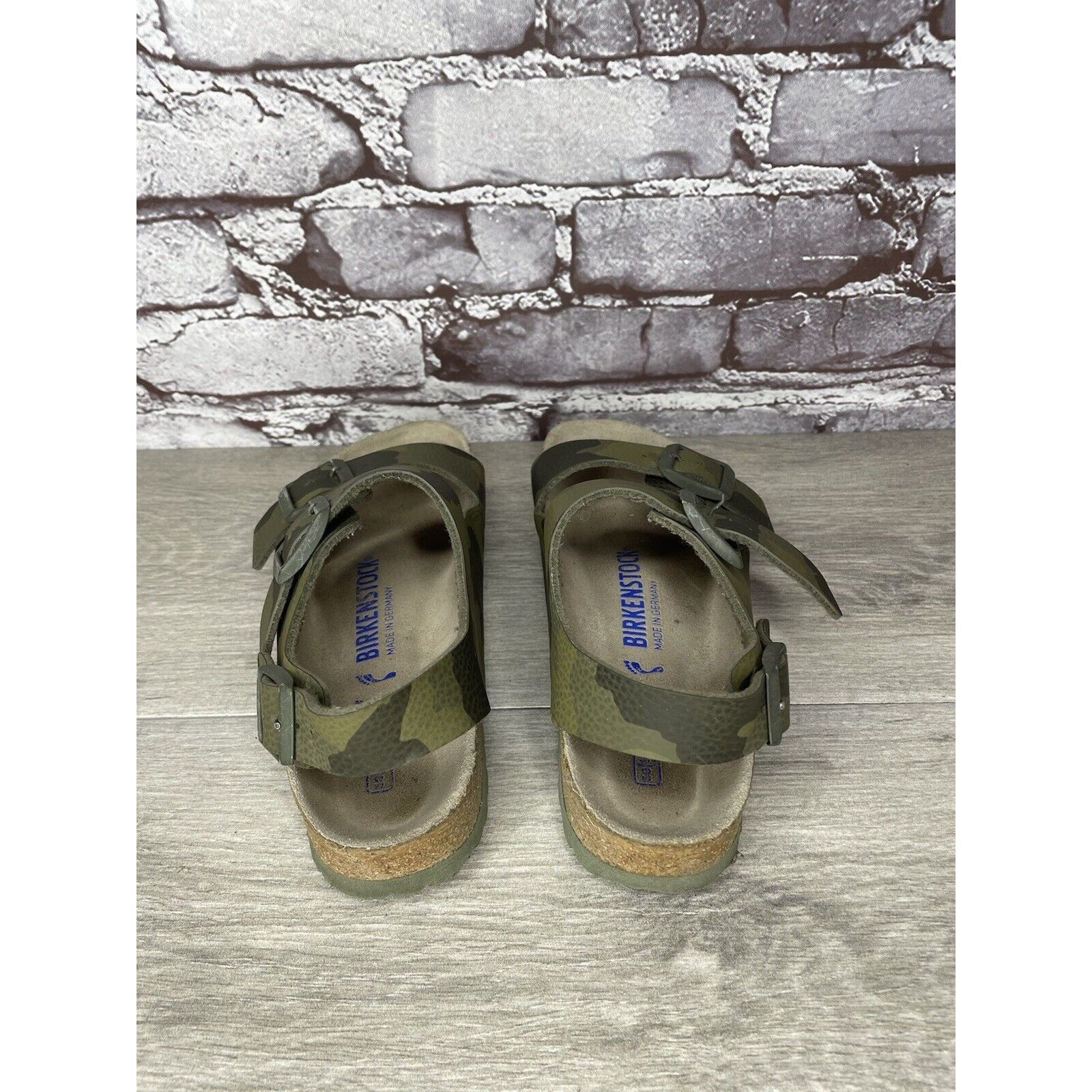 Birkenstock Birkenstock Milano Army Green Leather Ankle Strap Sandals Wo Size US 6.5 / IT 36.5 - 6 Thumbnail