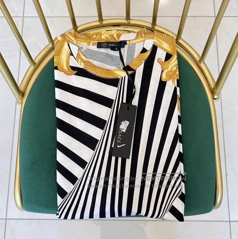 Versace Versace M Summer Multicolor Cotton Short Sleeve T-Shirt . Size US M / EU 48-50 / 2 - 8 Thumbnail