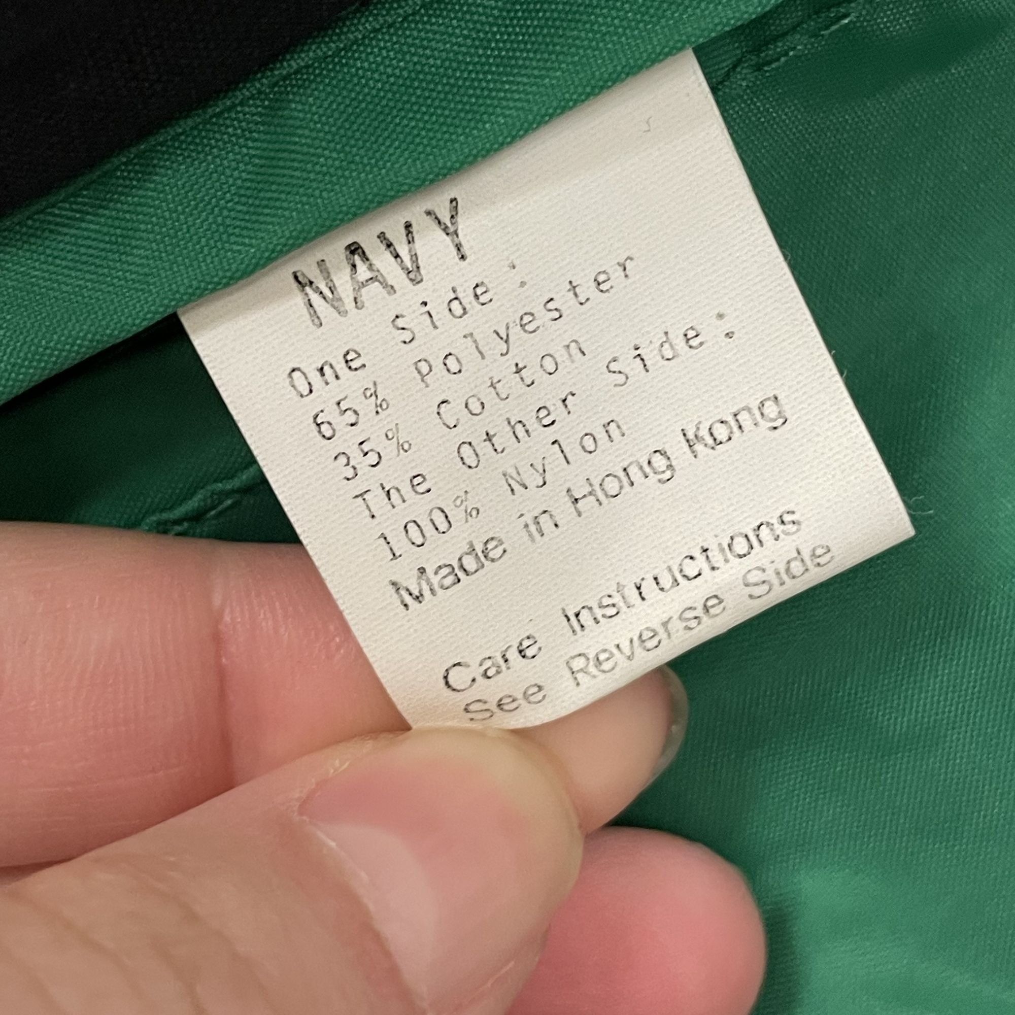 Lands' End Vtg Lands End Navy Cotton REVERSIBLE Green Nylon Jacket Size US XL / EU 56 / 4 - 5 Thumbnail