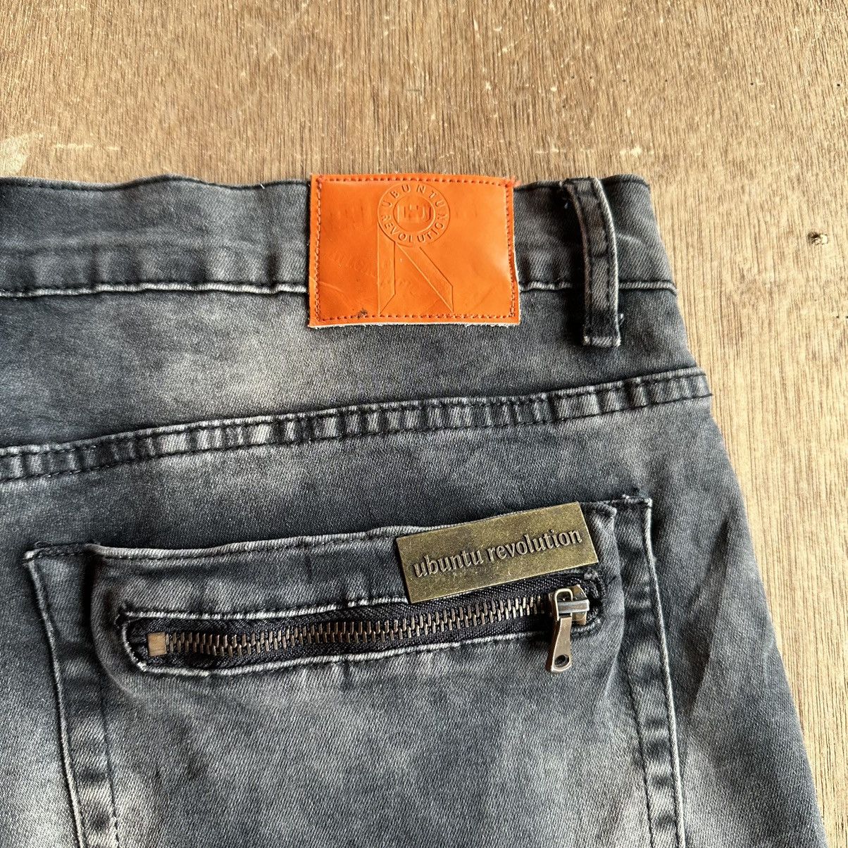 Japanese Brand W38 UBUNTU JAPAN MULTIZIPPER JEANS VINTAGE CROPPED PANT Size US 38 / EU 54 - 15 Thumbnail