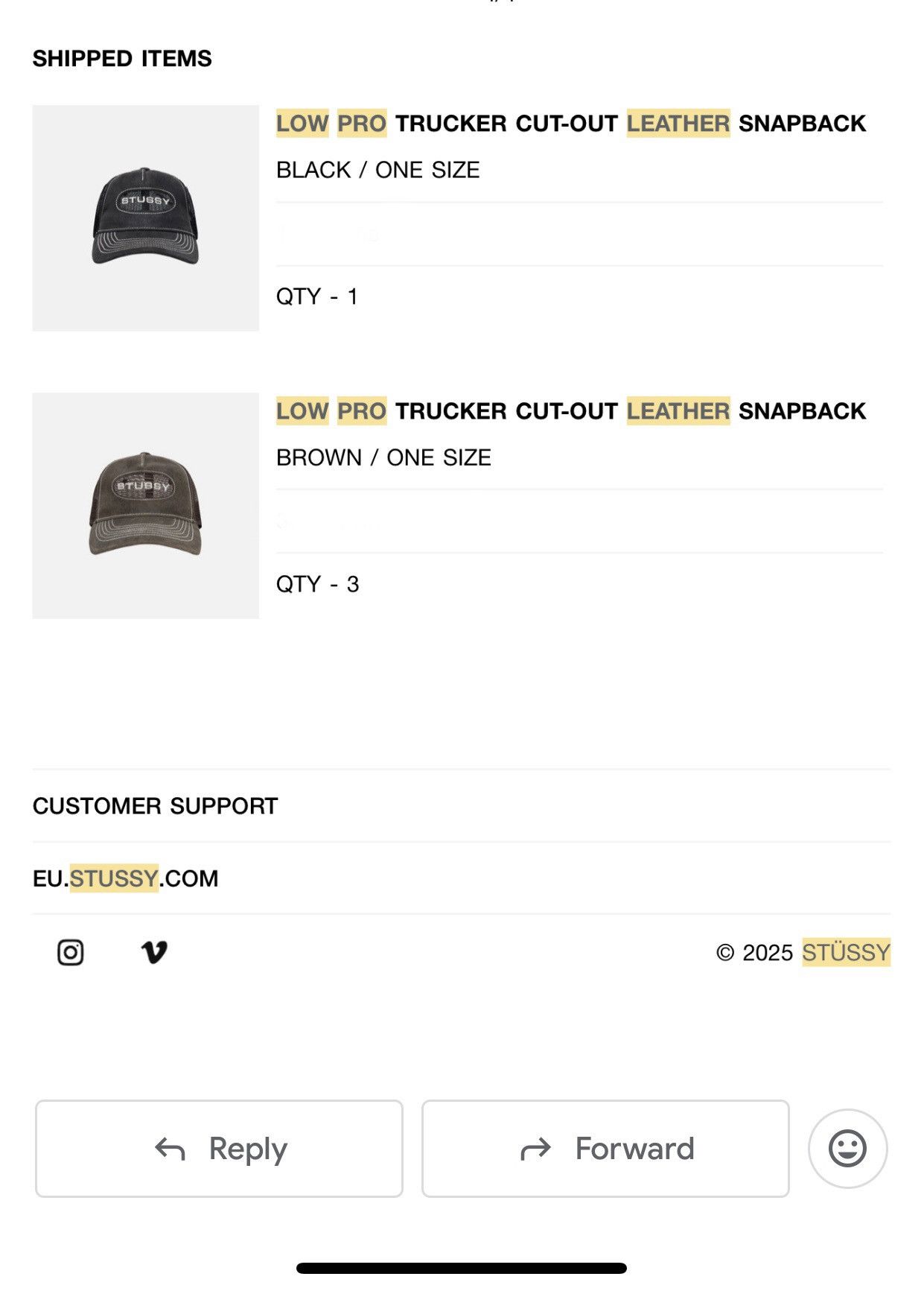 Stussy Stussy Low Pro Trucker Cut-Out Snapback Brown Leather Hat Size ONE SIZE - 13 Thumbnail