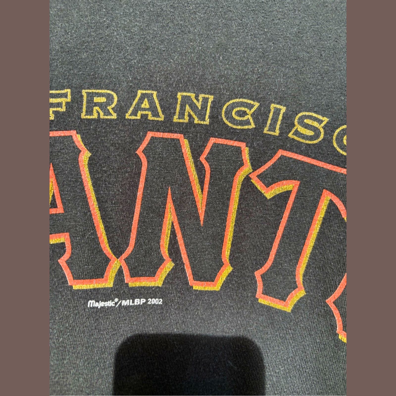 Hanes VTG SF Giants T‑Shirt | 2002 Majestic Beefy‑T | Retro Sports Size US L / EU 52-54 / 3 - 3 Thumbnail