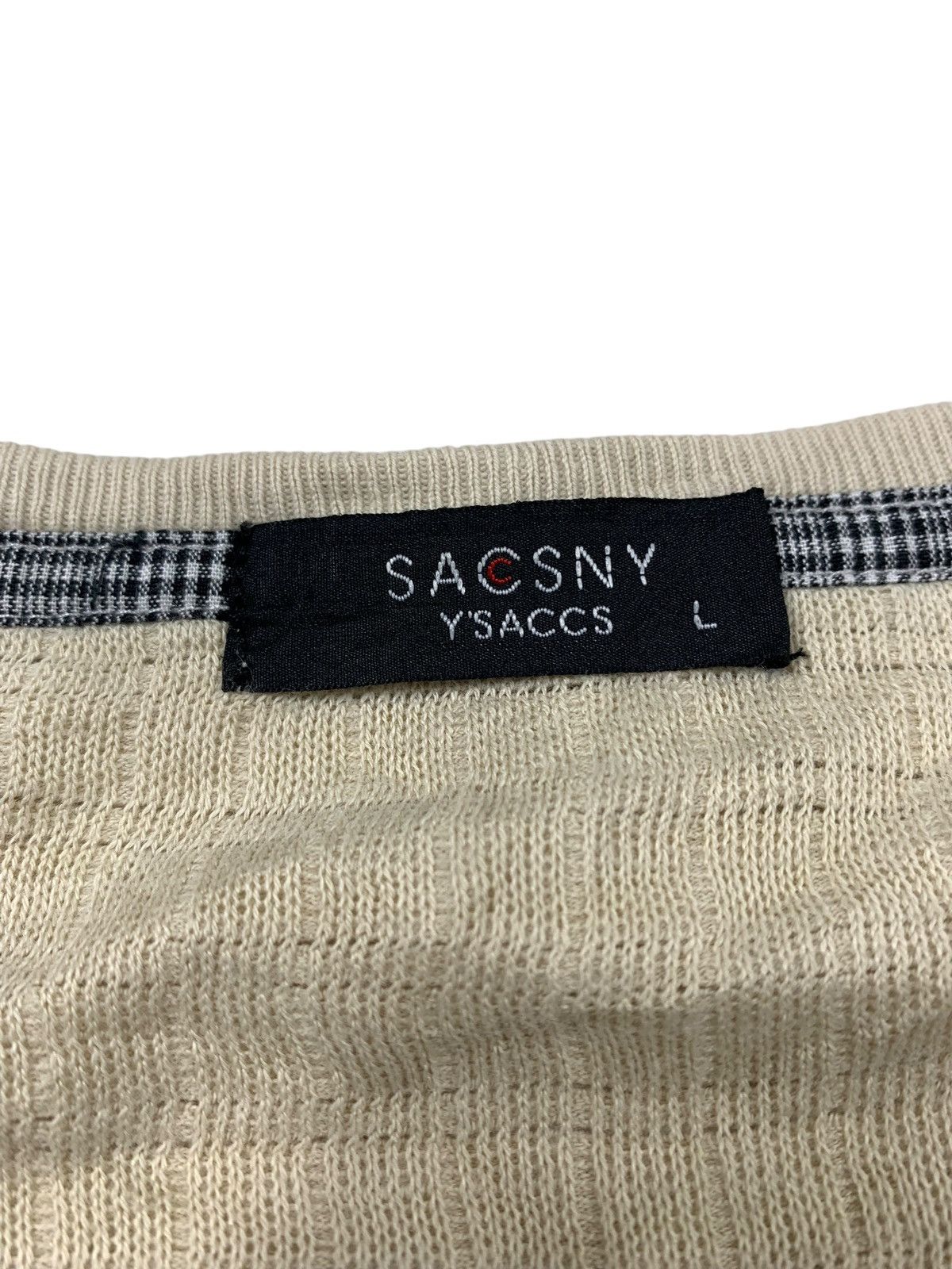 Japanese Brand × Vintage × Yohji Yamamoto Sacsny yohjiyamamoto HALFZIP shortsleeve Size US L / EU 52-54 / 3 - 5 Thumbnail