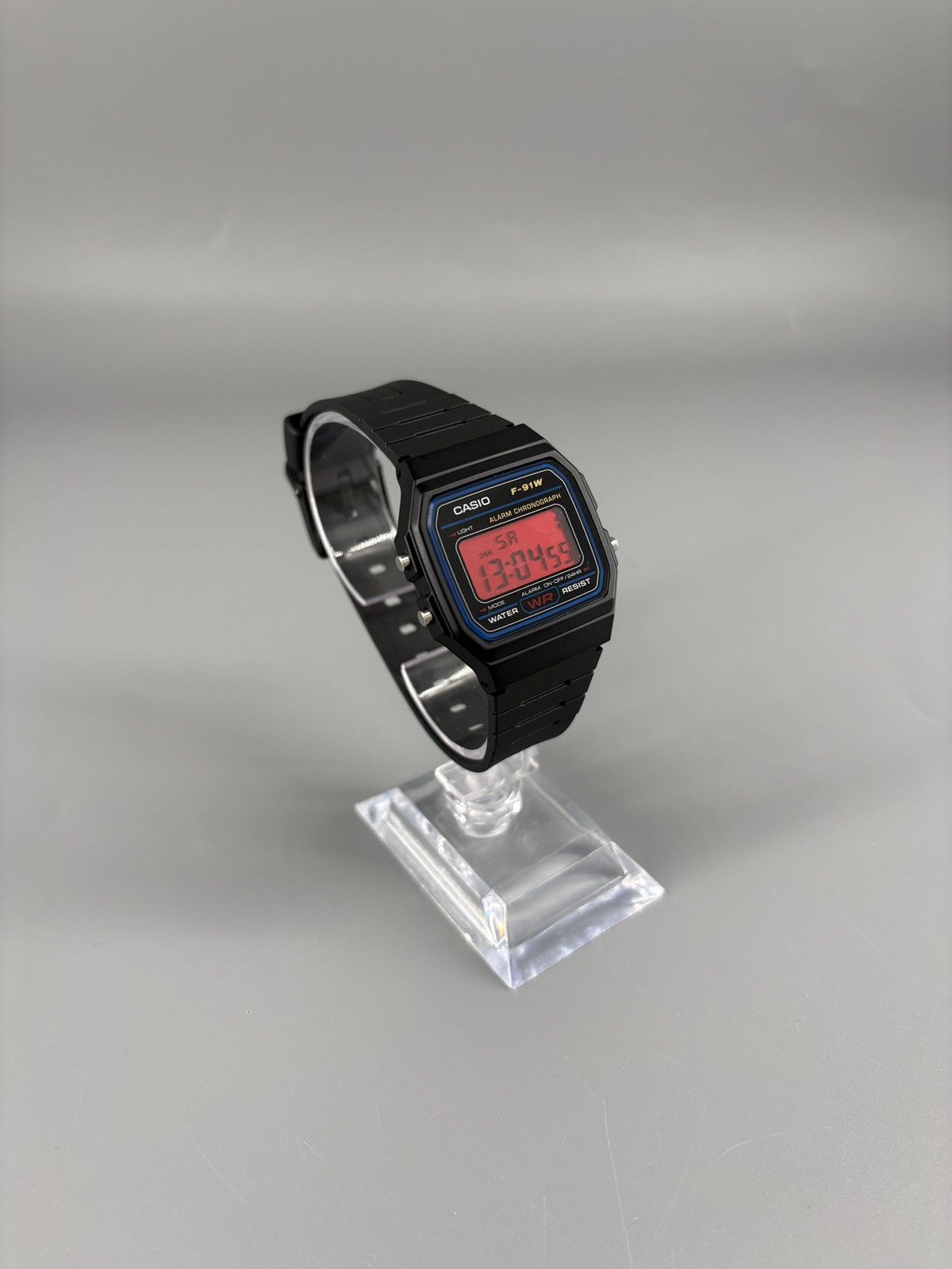 Casio Casio F-91W Red Word Time illuminator Digital Watch Mod Size ONE SIZE - 2 Thumbnail