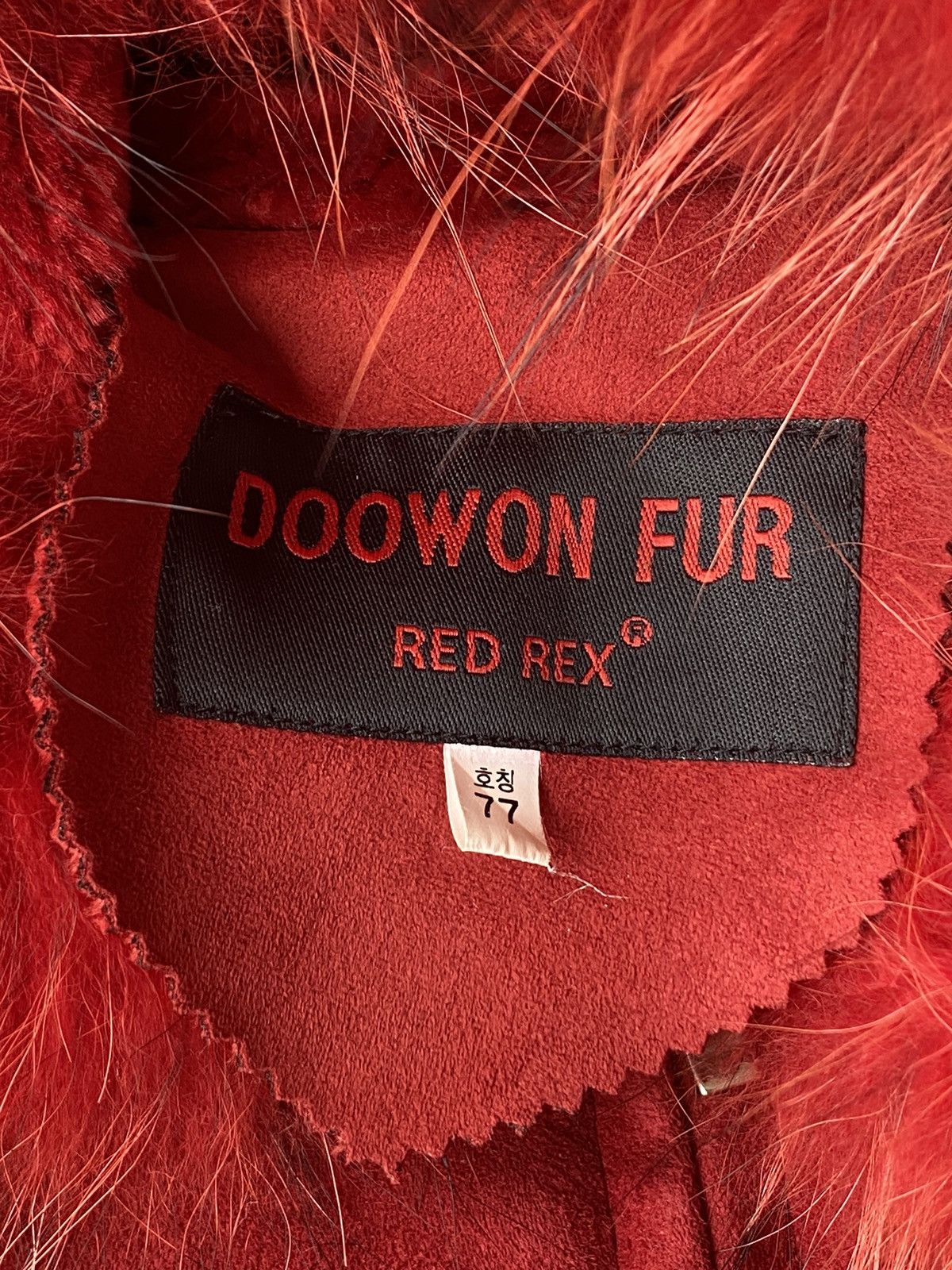 Japanese Brand × Tornado Mart Punk Doowon Fur Red Rex Raccoon Suede Jacket Hoodie Goa Size US M / EU 48-50 / 2 - 5 Thumbnail