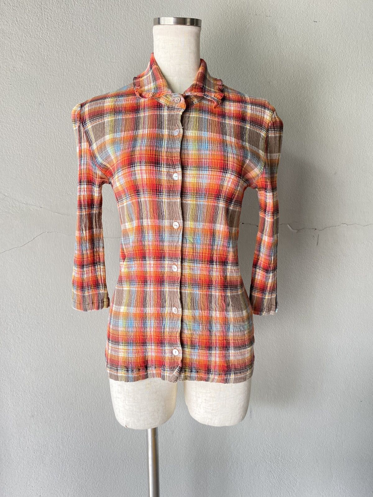 Tsumori Chisato TSUMORI CHISATO Vibrant Orange Statement Shirt. Size XS / US 0-2 / IT 36-38 - 15 Thumbnail