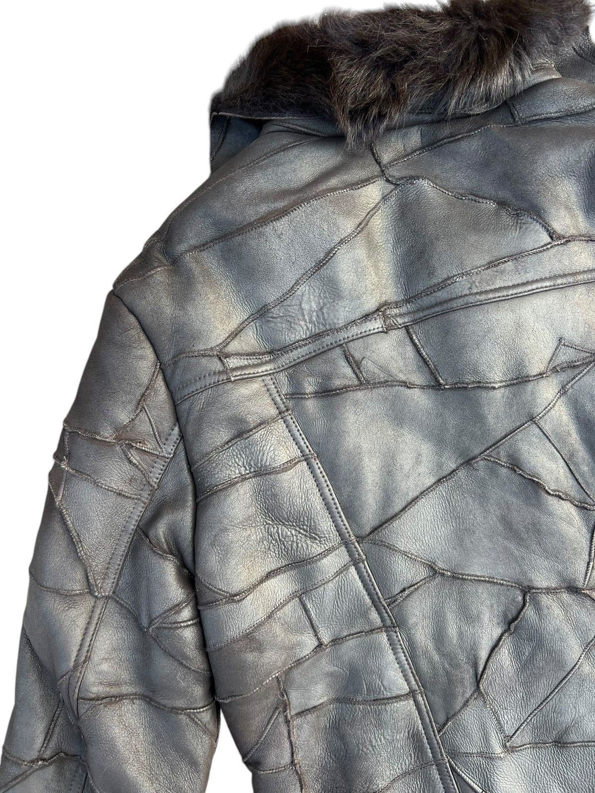 Leather Dope + Drakkar Patchwork Sheepskin Leather Shearling Jacket Size US M / EU 48-50 / 2 - 18 Thumbnail