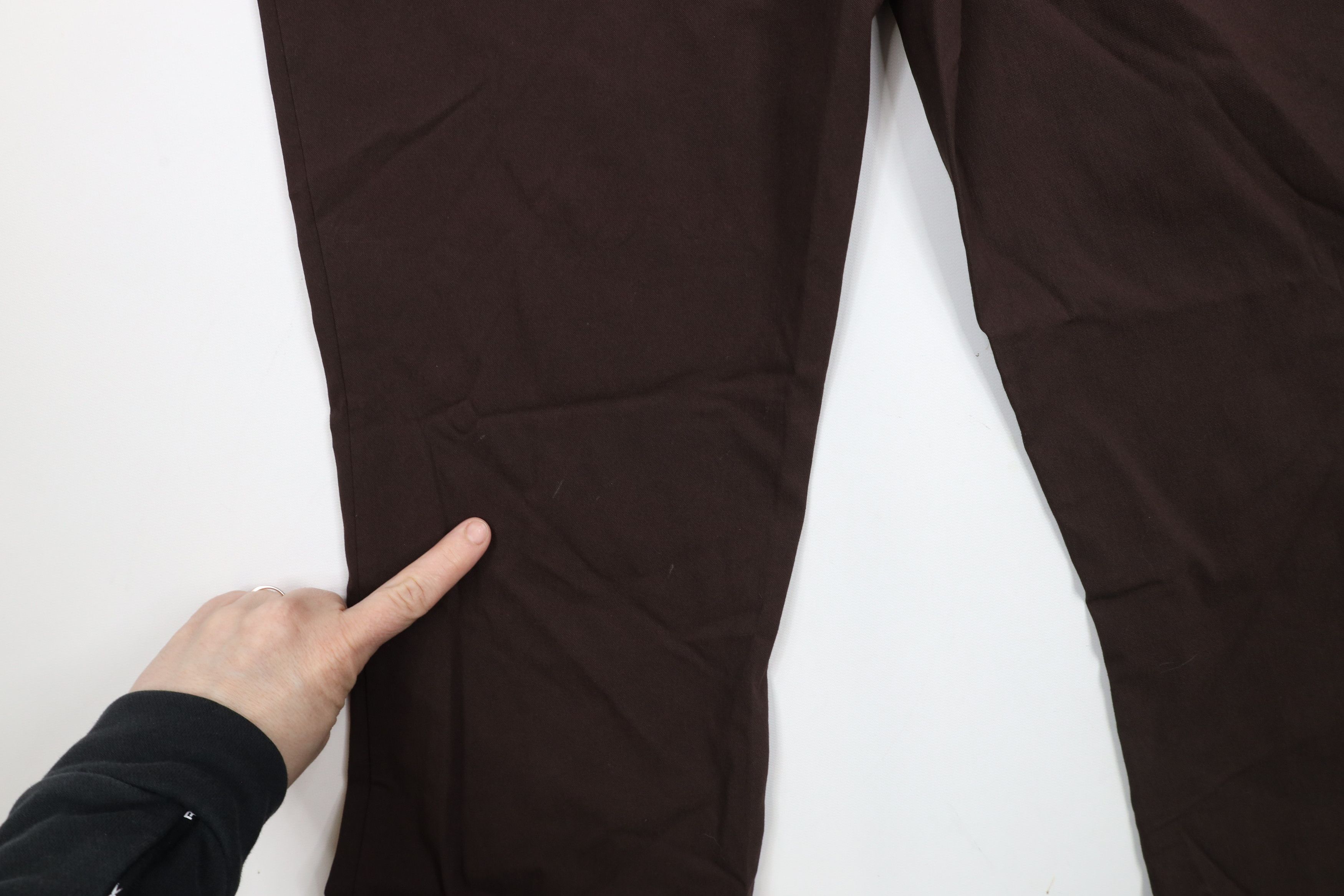 Express × Vintage Vintage 90s Express Flared Wide Leg Chino Pants Brown Size 30" / US 8 / IT 44 - 15 Thumbnail