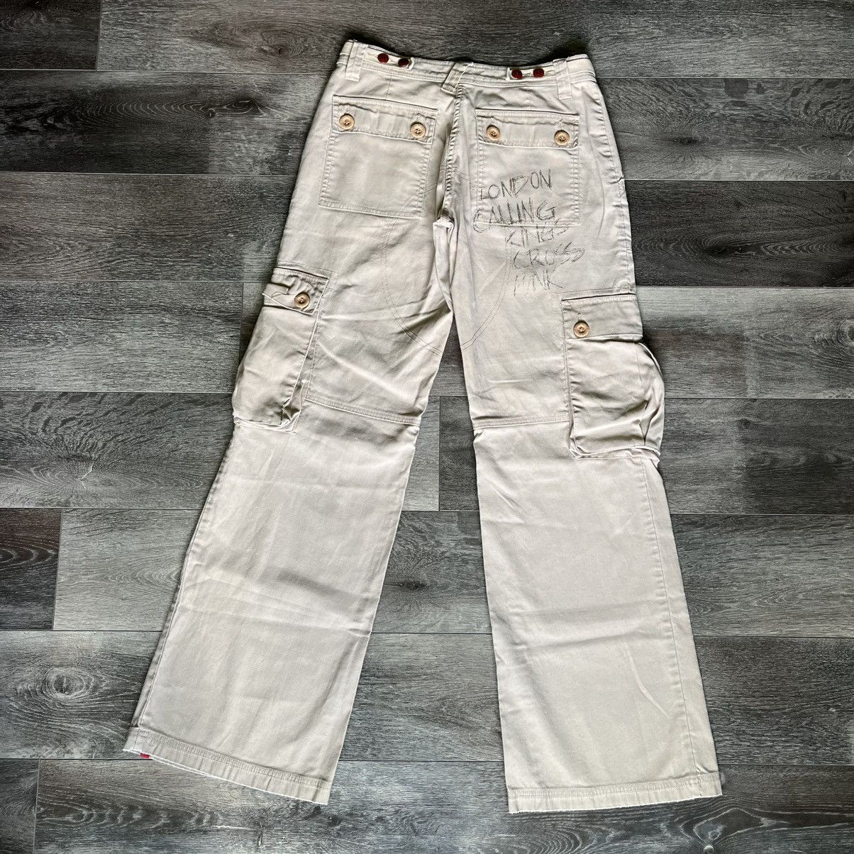 ESPIRIT Vintage 2000s EDC by Esprit London Calling Punk Cargo Pants Size 30" / US 8 / IT 44 - 1 Thumbnail