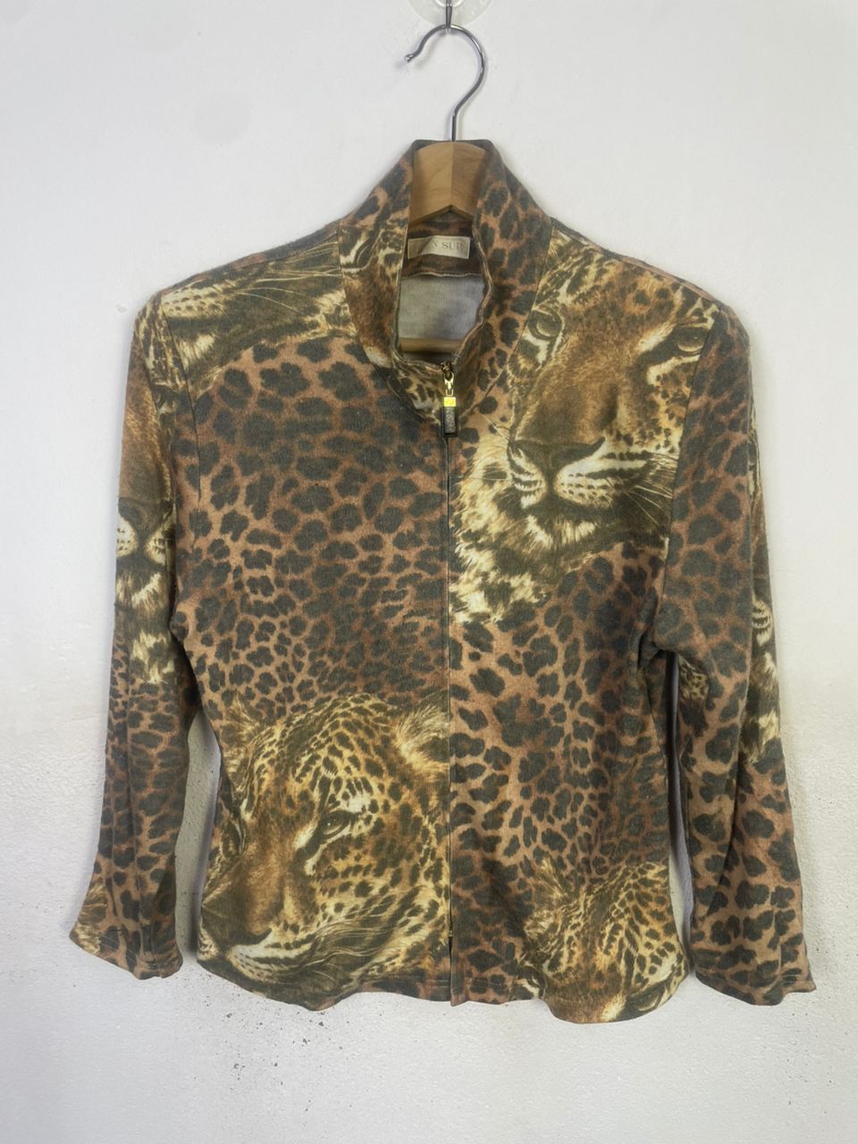 Designer Vintage Leopard Designed Jacket Size M / US 6-8 / IT 42-44 - 1 Thumbnail