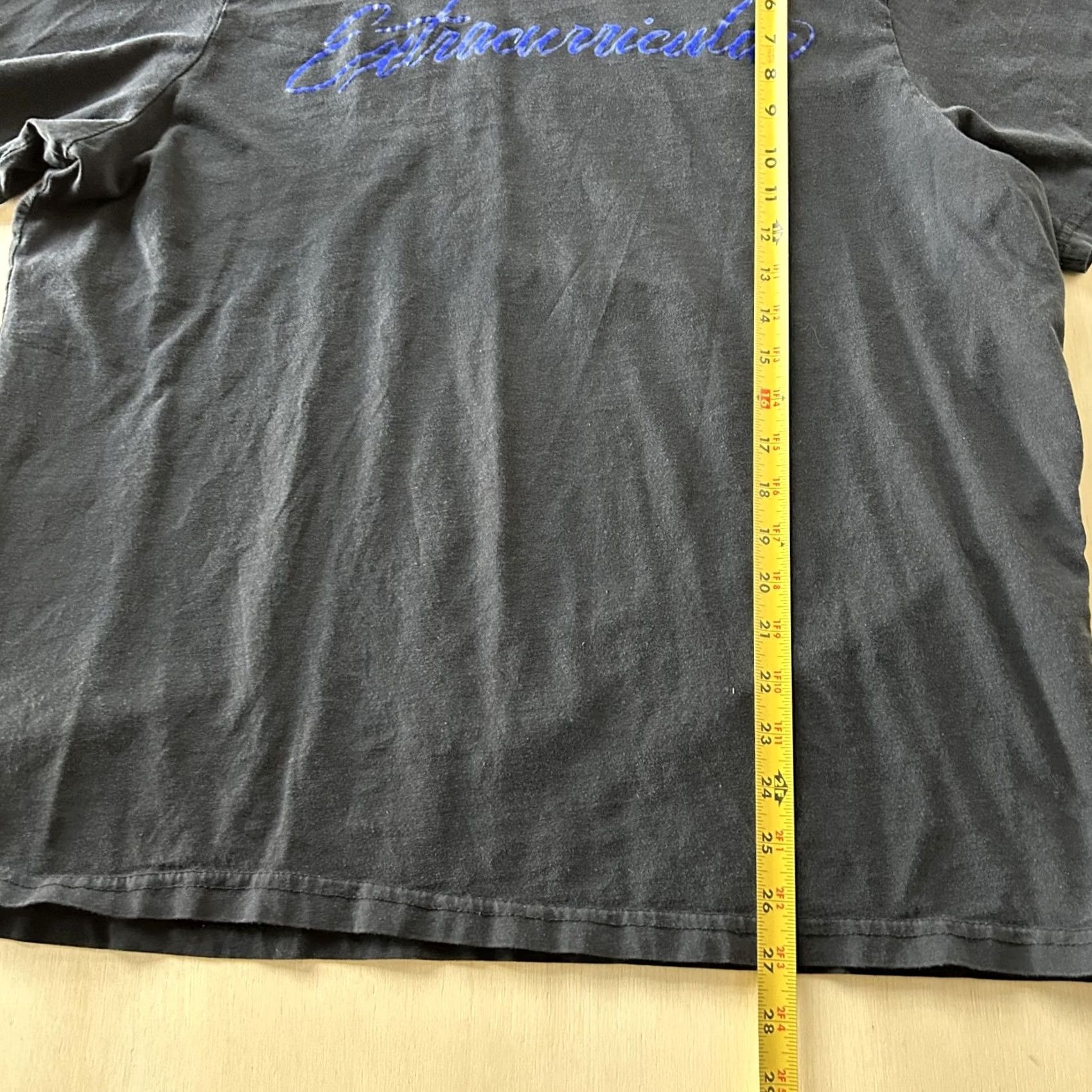 Vintage Extracurricular Shirt Mens XL Black Embroidered Script Golf Tee T-Shirt Made USA Size US XL / EU 56 / 4 - 4 Thumbnail