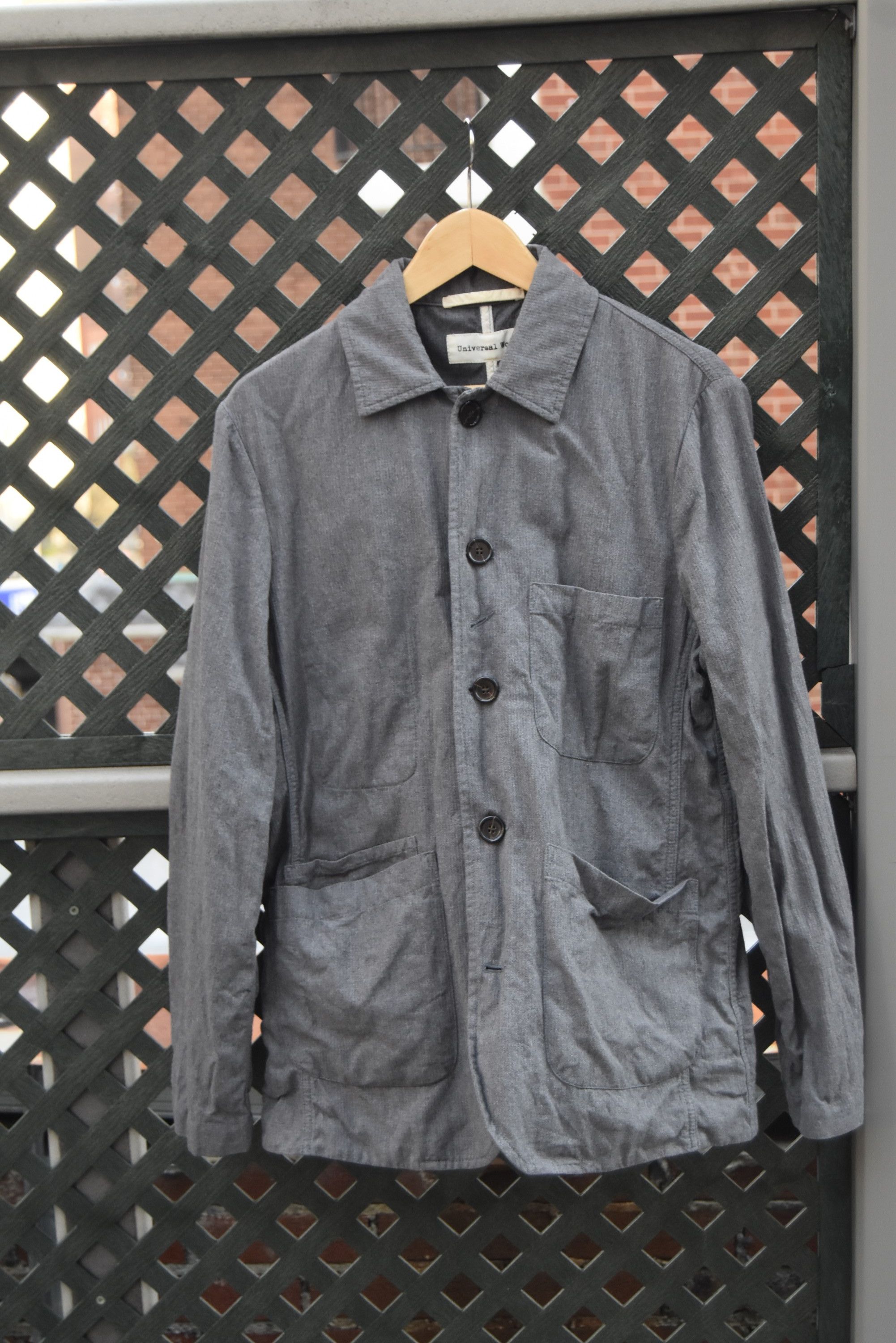 Universal Works Universal works lightweight gray Bakers jacket chore coat Size US M / EU 48-50 / 2 - 2 Thumbnail