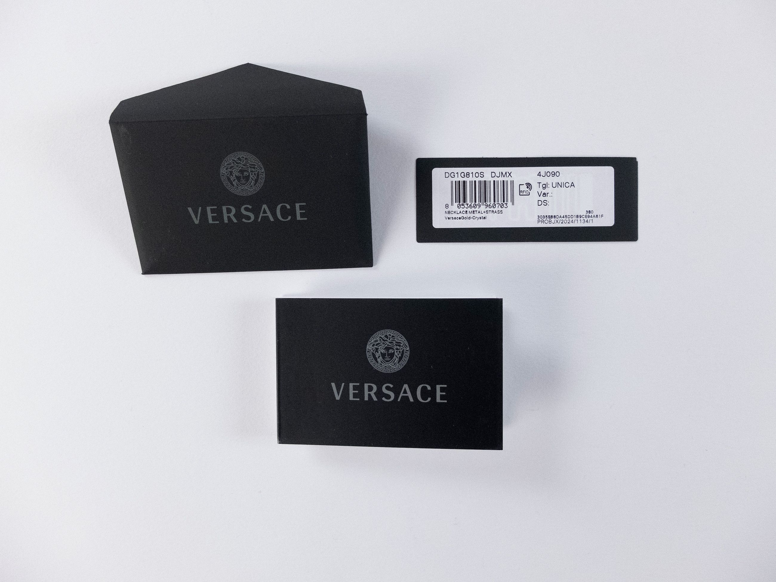 Versace VERSACE Varsity logo pendant metal chain necklace Size ONE SIZE - 12 Thumbnail