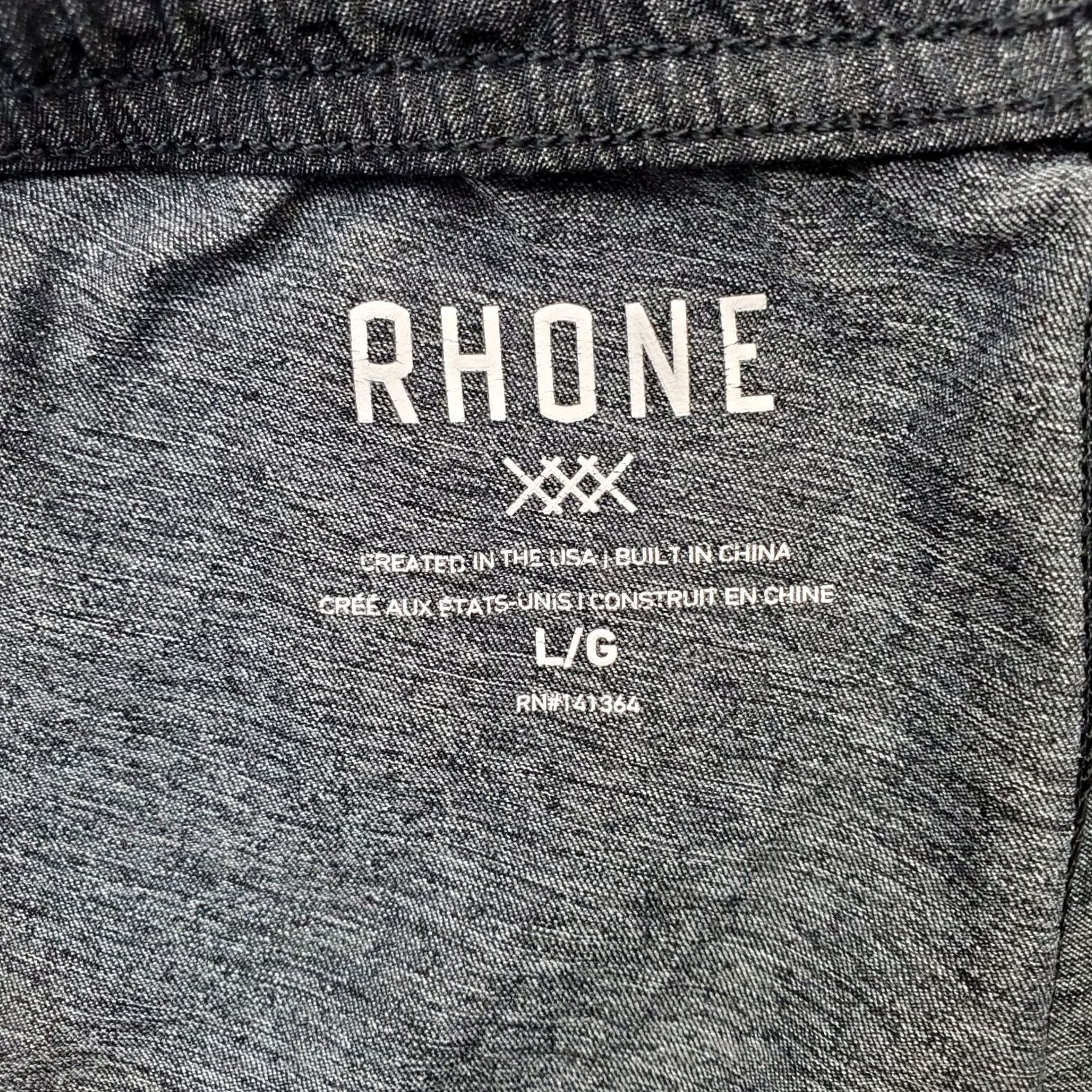 Rhone Rhone Mens Shorts L Gray Stretch Pleated Front Elastic Waist Pull On Sport Running Size US 33 - 6 Thumbnail