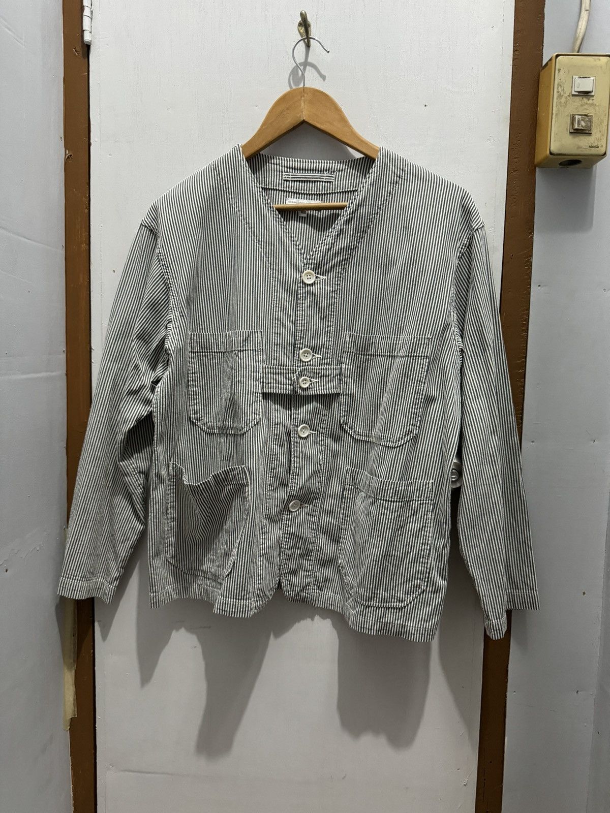 Engineered Garments Engineered garments cardigan jacket seersucker Size US XS / EU 42 / 0 - 1 Thumbnail